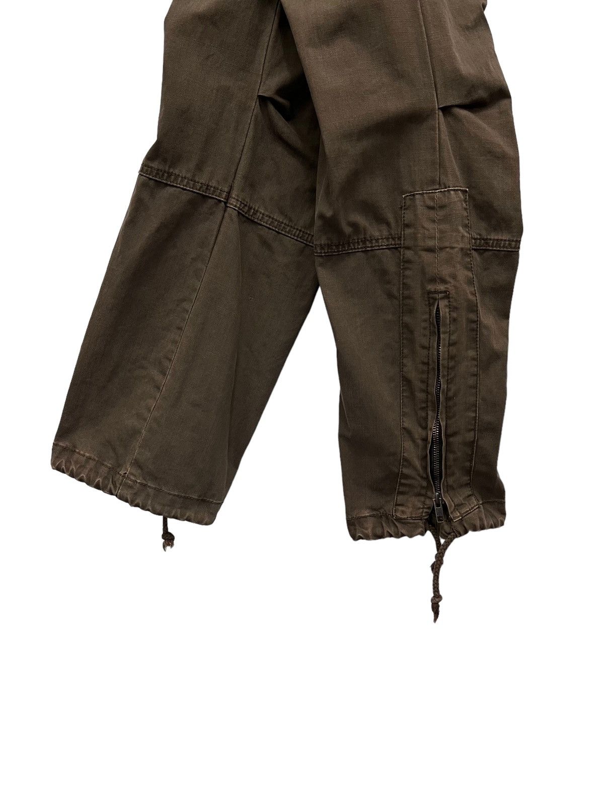 Japanese Brand JAPAN'S Drawstring Brown Studded Flap Zipper Leg Cargo Size US 41 - 5 Thumbnail