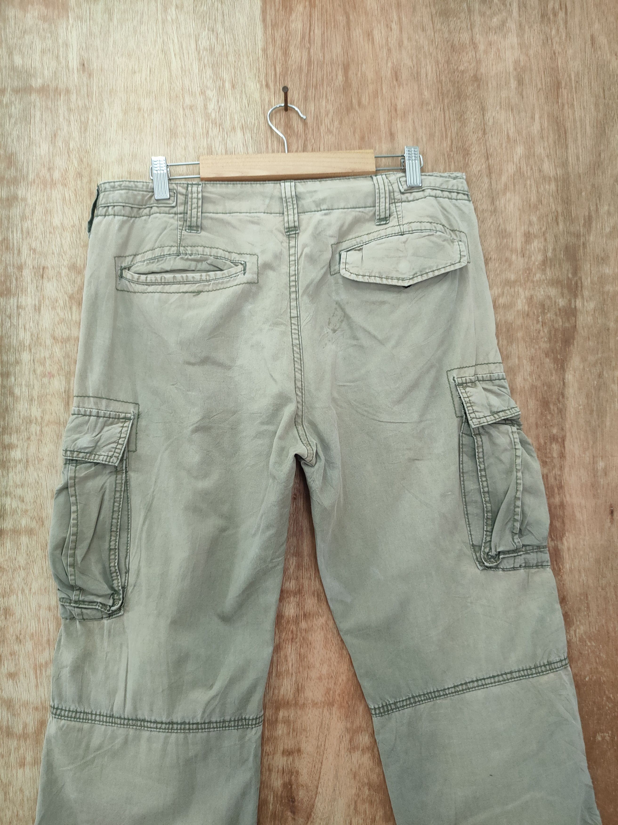 Vintage DLL Vintage faded thrashed distresses cargo pants #sp46-256T Size US 32 / EU 48 - 11 Thumbnail