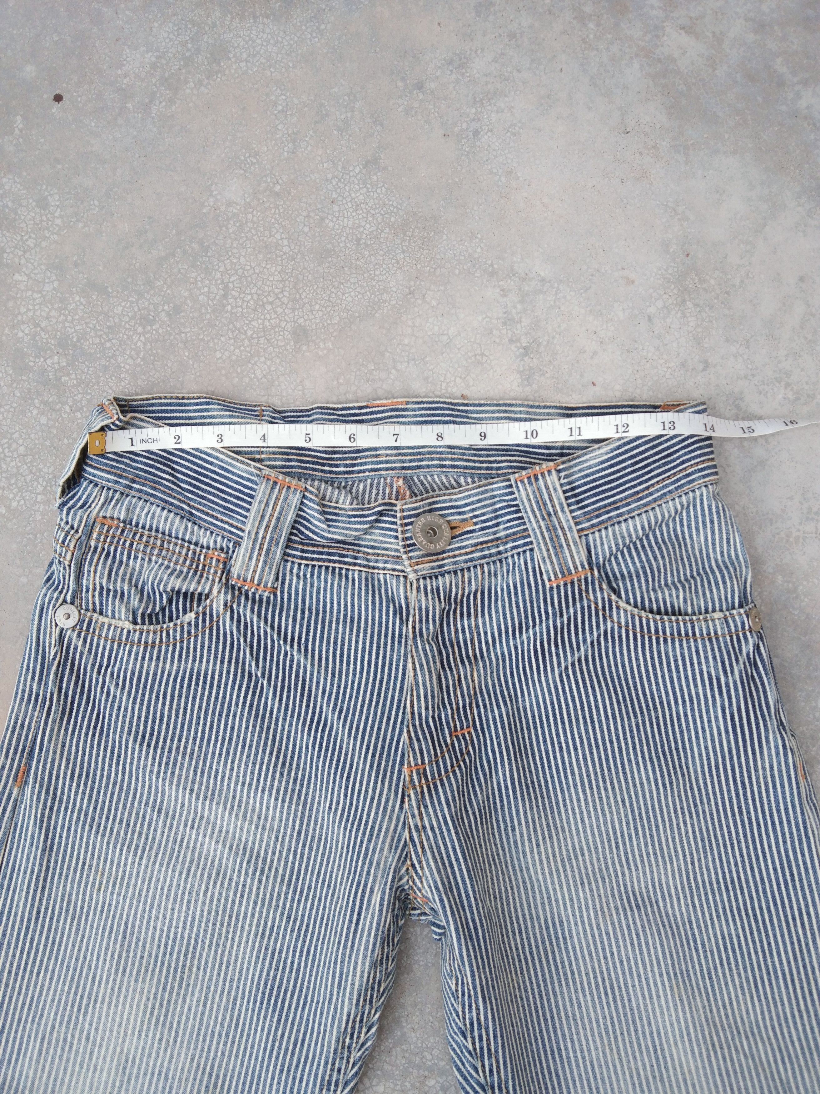 Vintage Y2k Oahu Northshore Striped Hickory Retro Punk Jeans 28x29 Size US 28 / EU 44 - 5 Thumbnail