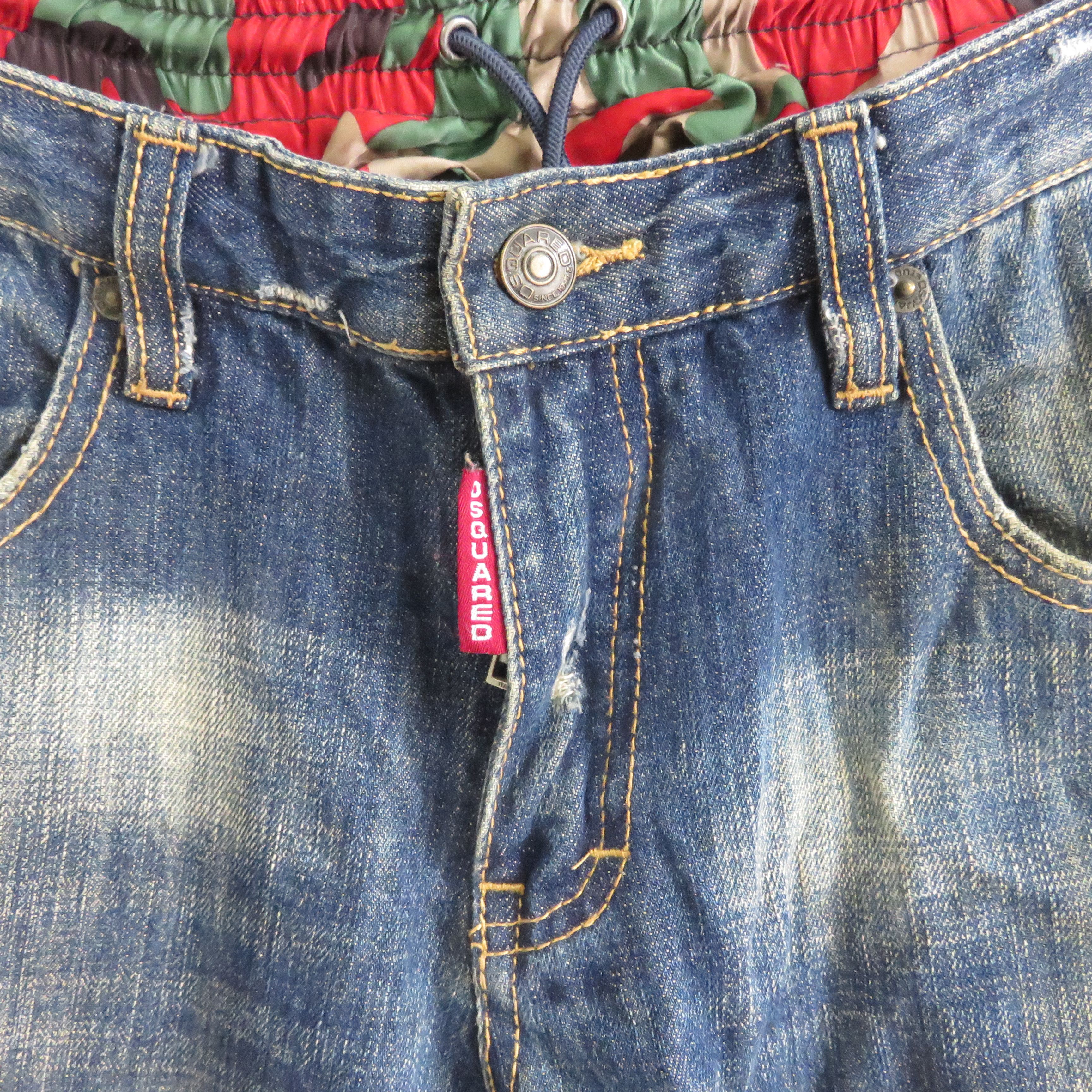 Dsquared2 Dsquared2 Double Waist Wash Distressed Denim Size US 32 / EU 48 - 4 Thumbnail