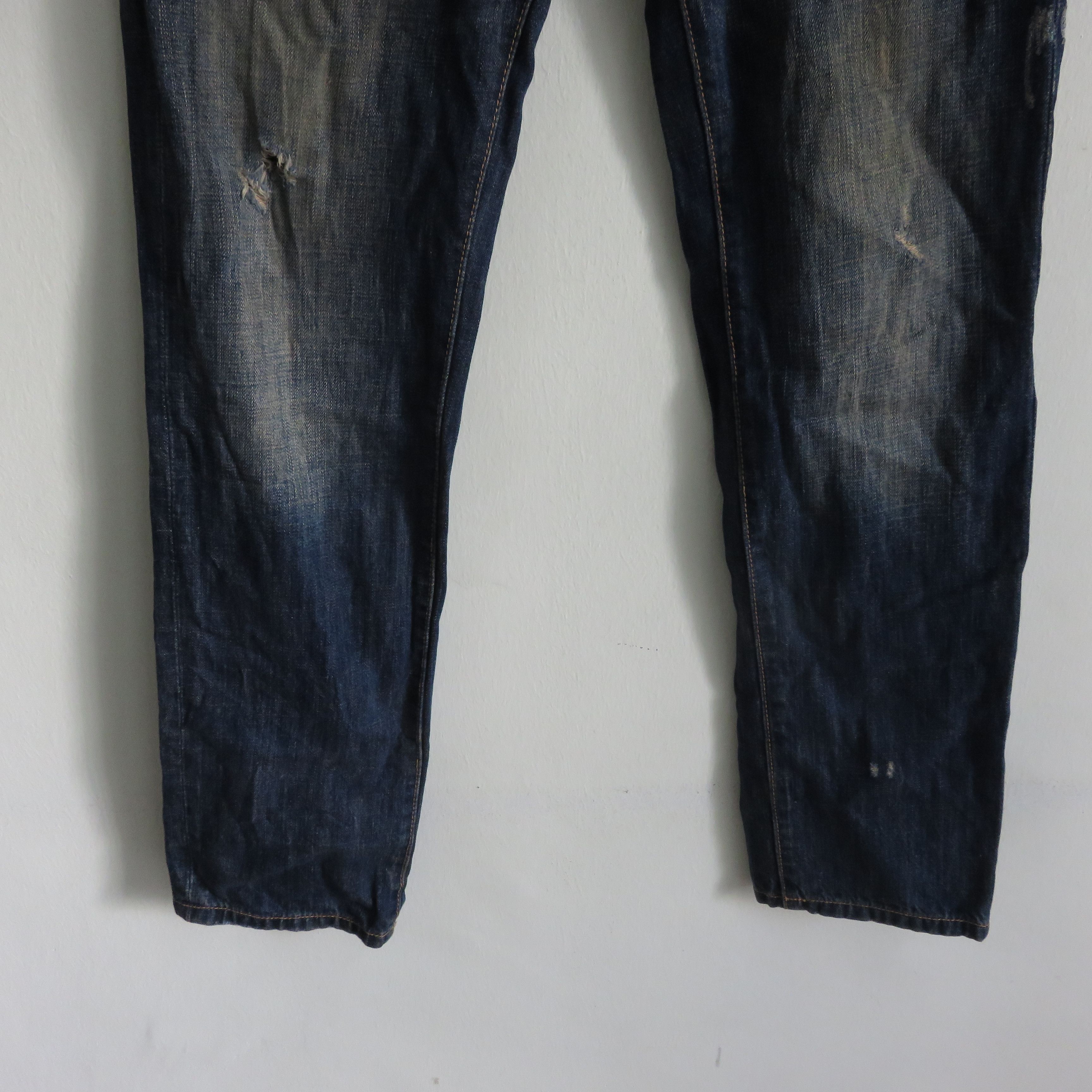 Dsquared2 Dsquared2 Double Waist Wash Distressed Denim Size US 32 / EU 48 - 7 Thumbnail