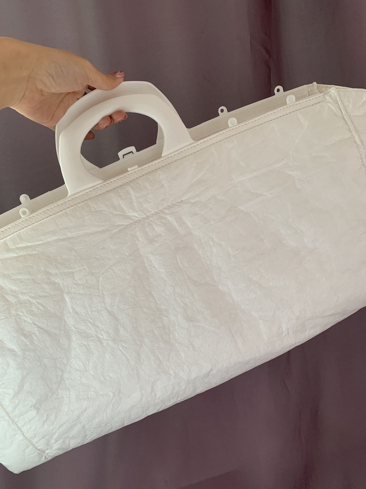 Maison Margiela 🔥 Rare! MM6 White Pillow Shopping tote bag handbag Size ONE SIZE - 4 Thumbnail