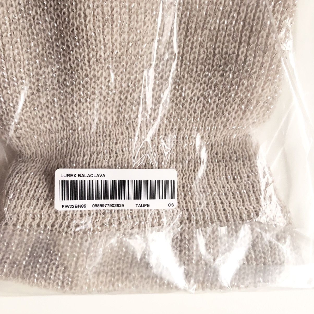 Supreme Lurex Balavlava BEIGE Size ONE SIZE - 3 Thumbnail