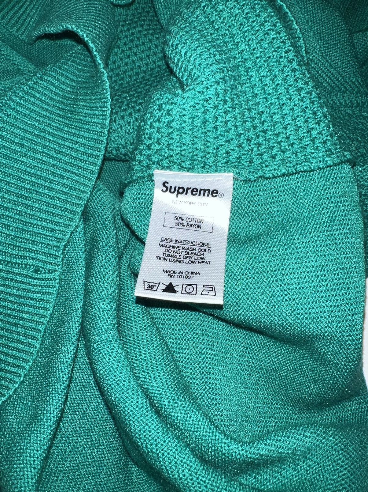 Supreme Supreme Cable Stripe Knit Polo Size US M / EU 48-50 / 2 - 4 Thumbnail