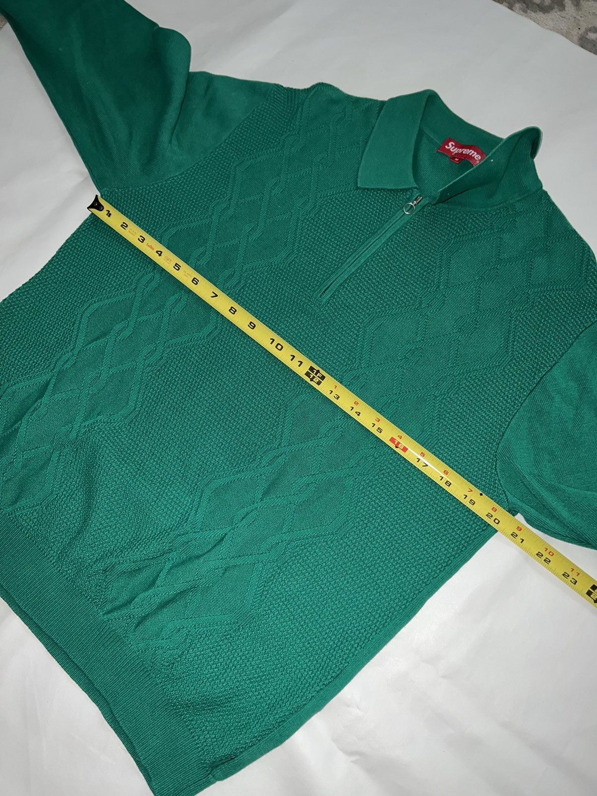 Supreme Supreme Cable Stripe Knit Polo Size US M / EU 48-50 / 2 - 5 Thumbnail
