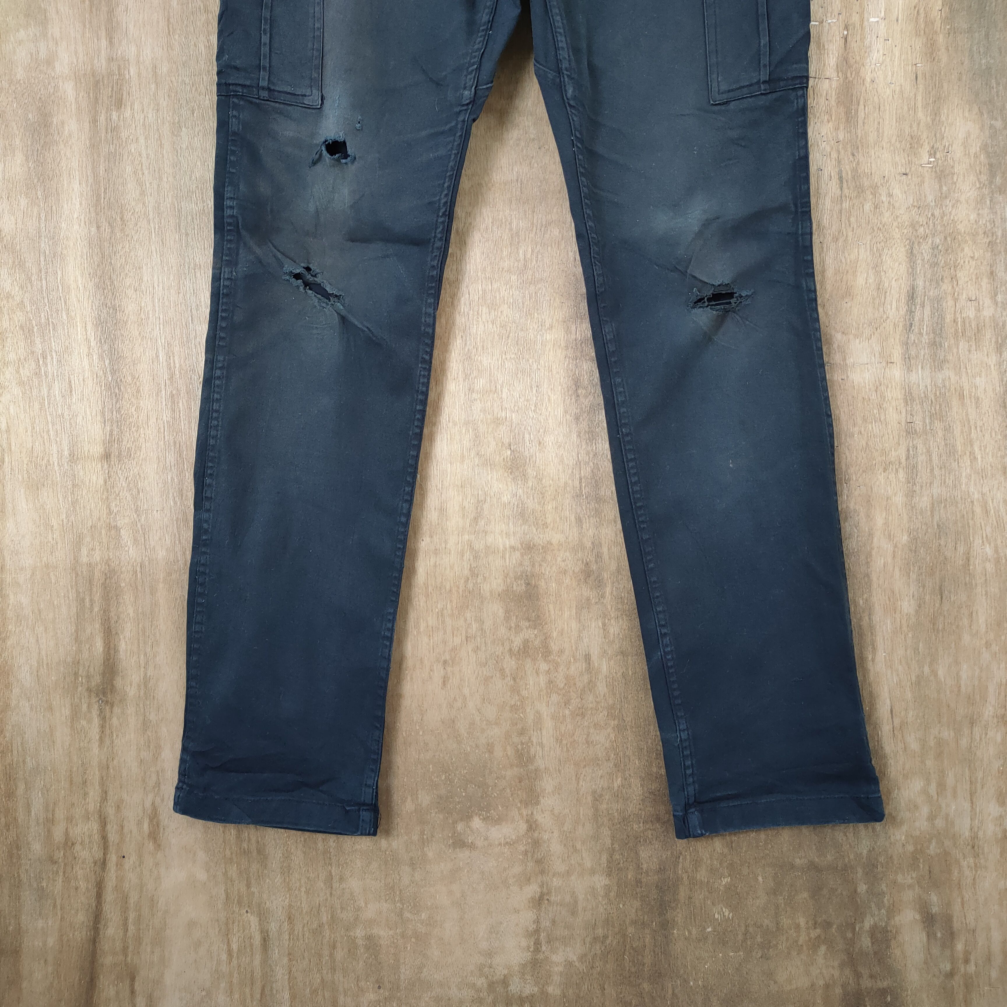 Japanese Brand VINTAGE JAPANESE BRAND FADED DISTRESSED CARGO PANTS Size US 31 - 5 Thumbnail
