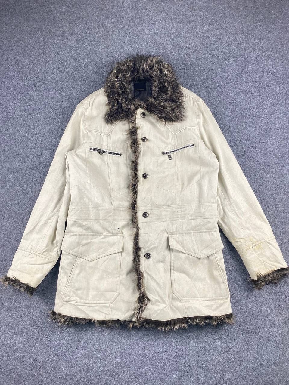 Japanese Brand bareback japanese brands denim jacket fur design Size US XL / EU 56 / 4 - 1 Thumbnail