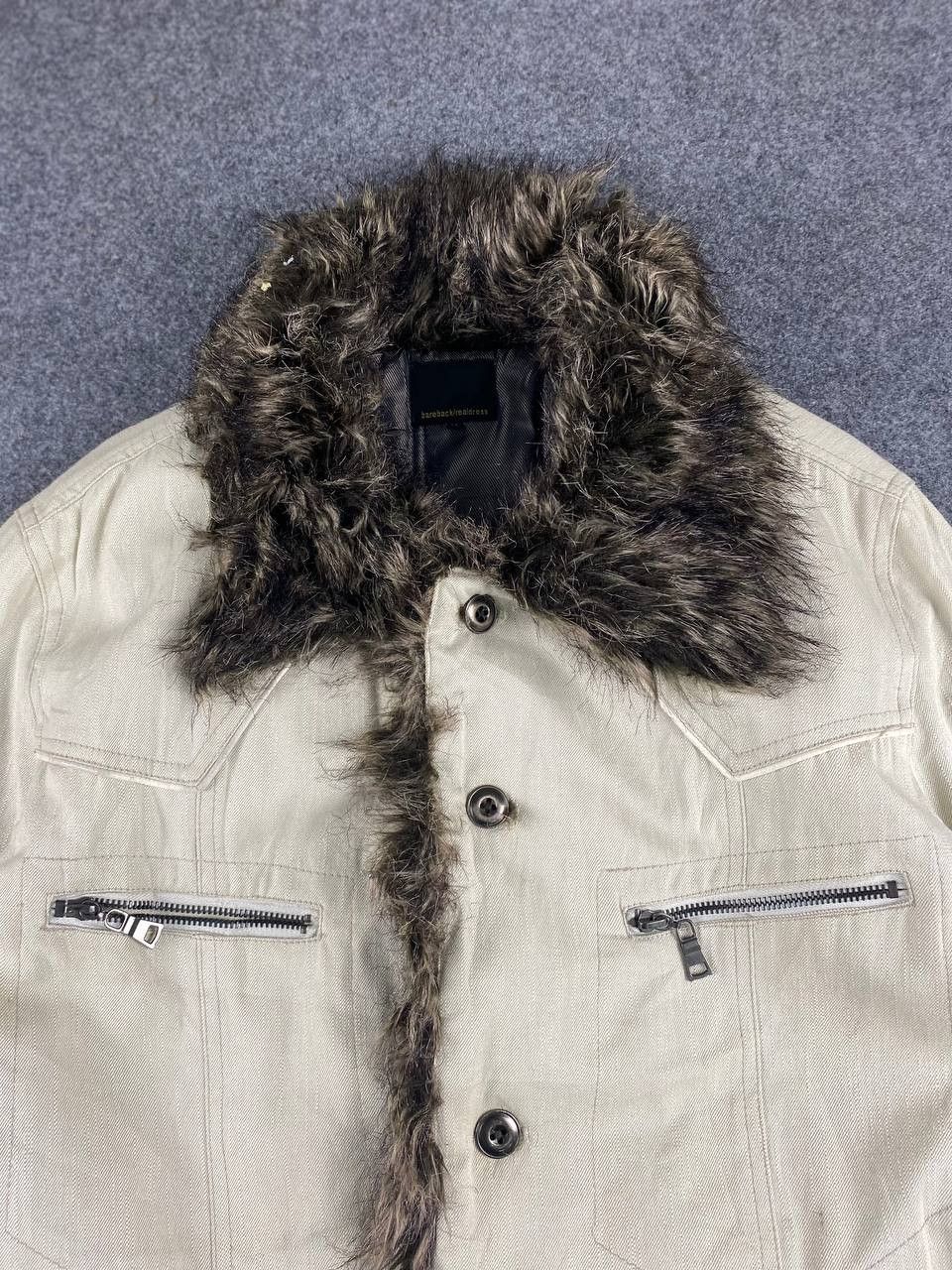 Japanese Brand bareback japanese brands denim jacket fur design Size US XL / EU 56 / 4 - 2 Thumbnail