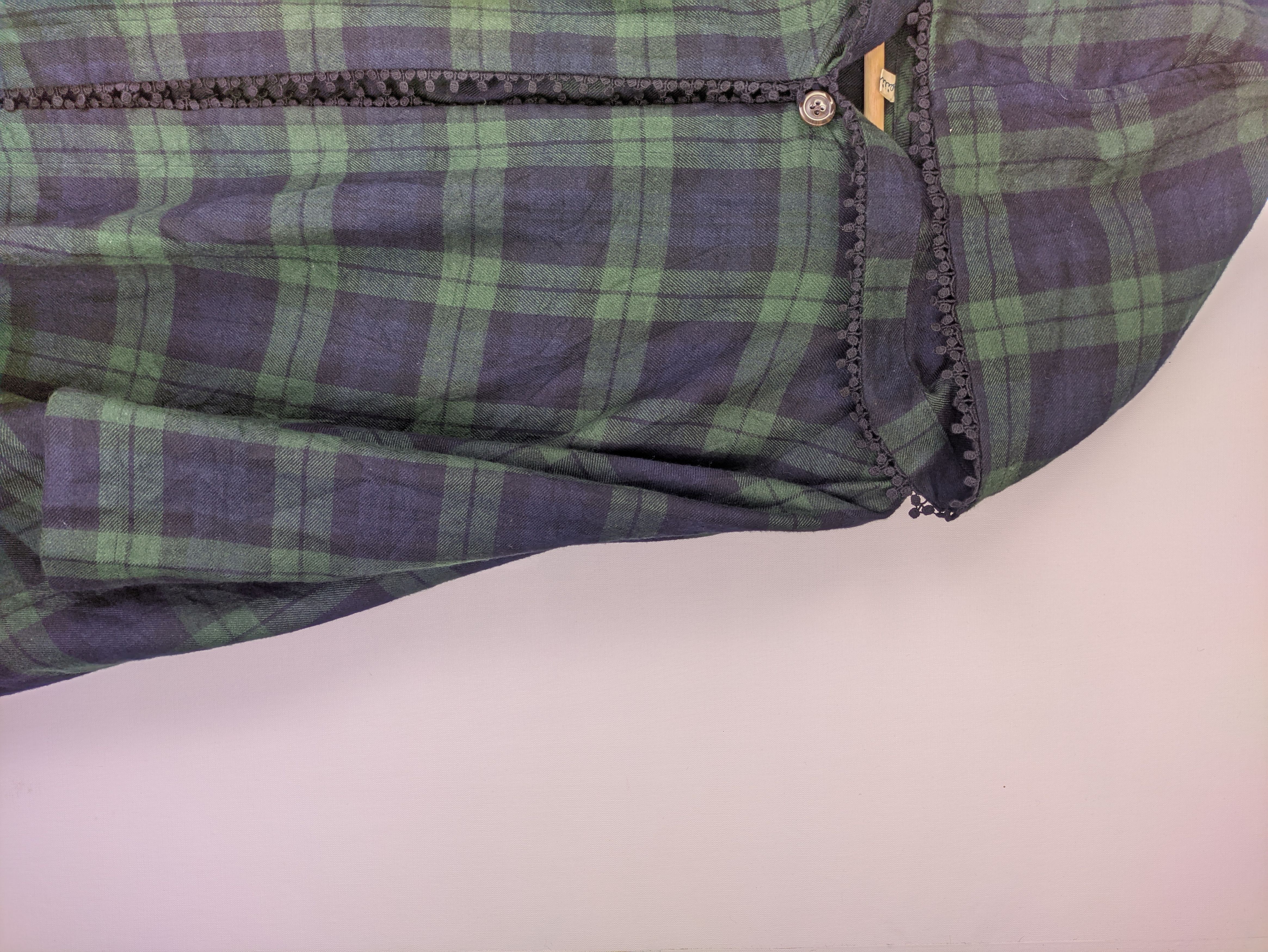 Japanese Brand × Vintage Steals🔥Vintage Poncho Checkered Hooded Size ONE SIZE - 5 Thumbnail
