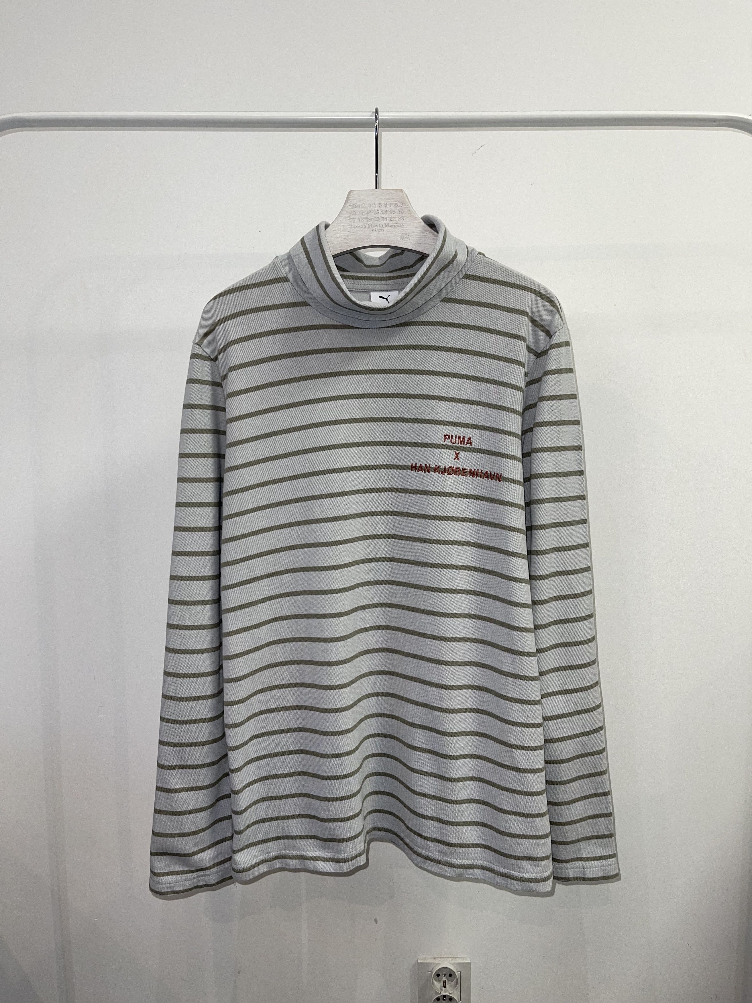 Han Kjobenhavn Puma X Han Kjobenhavn Logo Striped Turtleneck Longsleeve Size US M / EU 48-50 / 2 - 2 Thumbnail