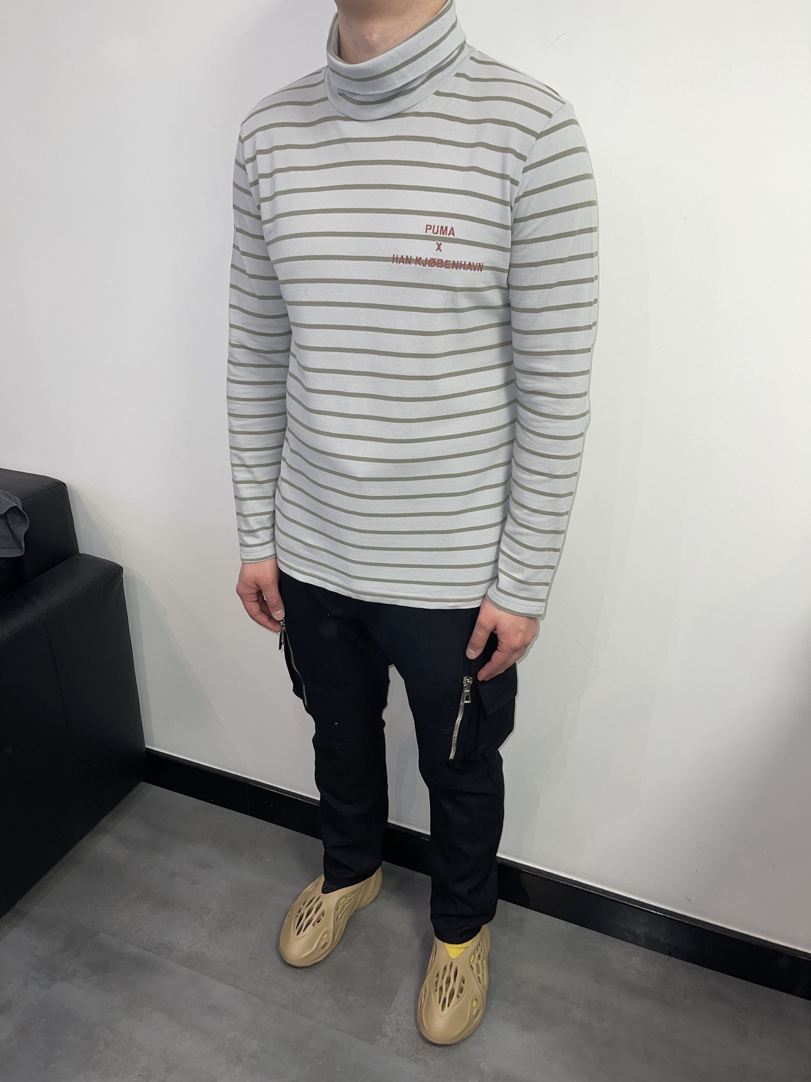 Han Kjobenhavn Puma X Han Kjobenhavn Logo Striped Turtleneck Longsleeve Size US M / EU 48-50 / 2 - 8 Thumbnail