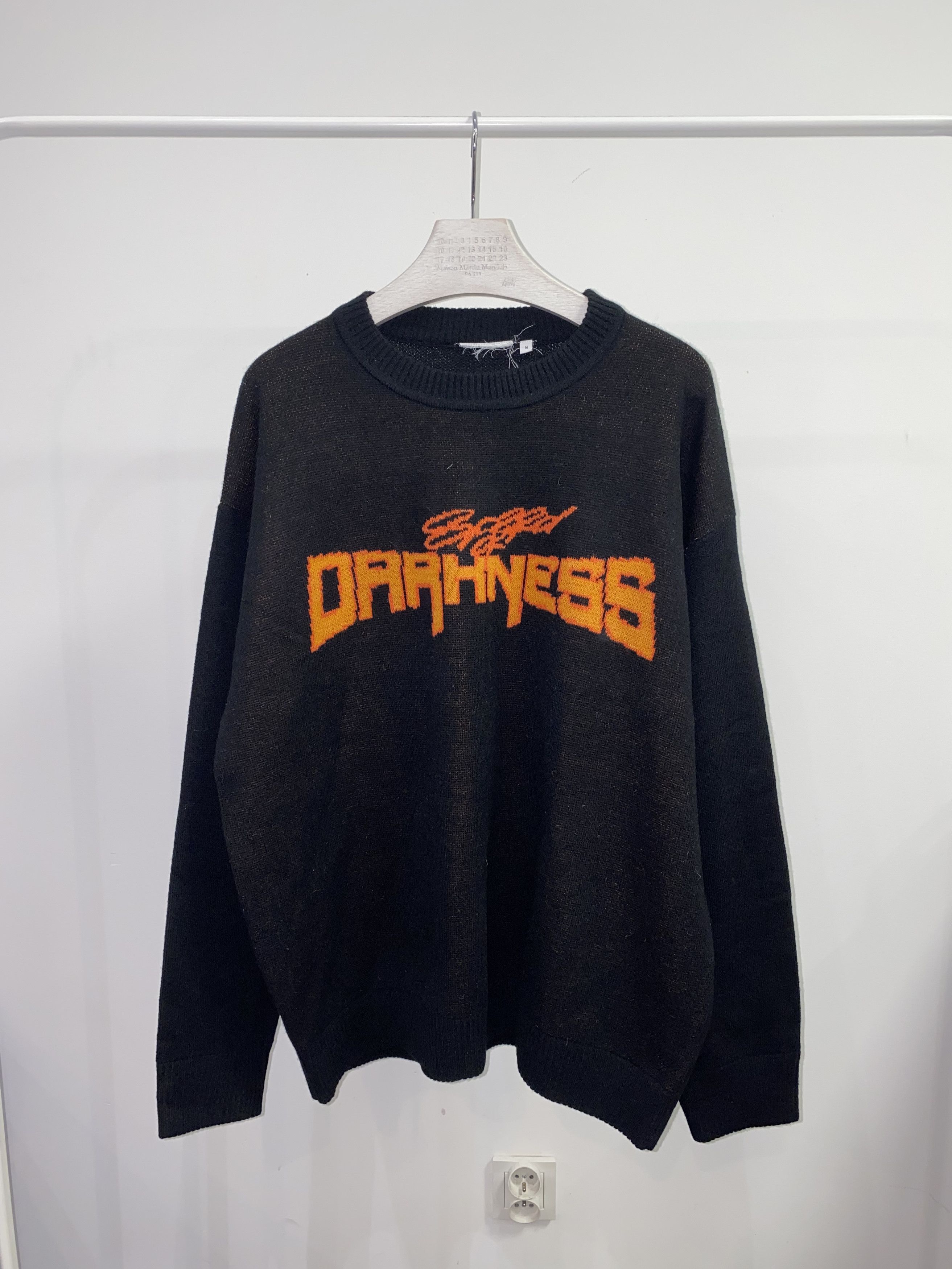 Weekday Weekday "Darkness" Diego Jaquard Black Wool Sweater Size US M / EU 48-50 / 2 - 2 Thumbnail