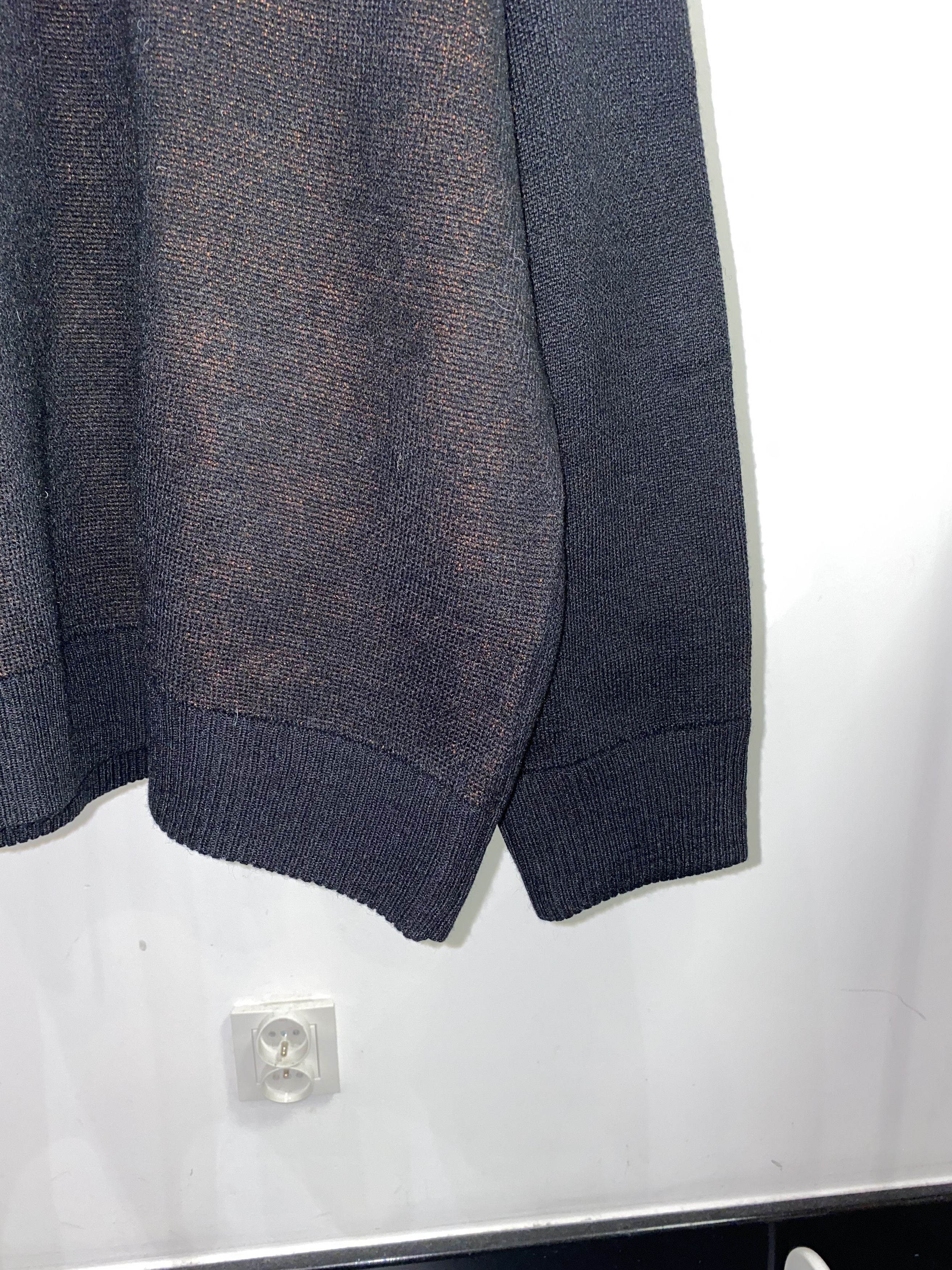Weekday Weekday "Darkness" Diego Jaquard Black Wool Sweater Size US M / EU 48-50 / 2 - 4 Thumbnail