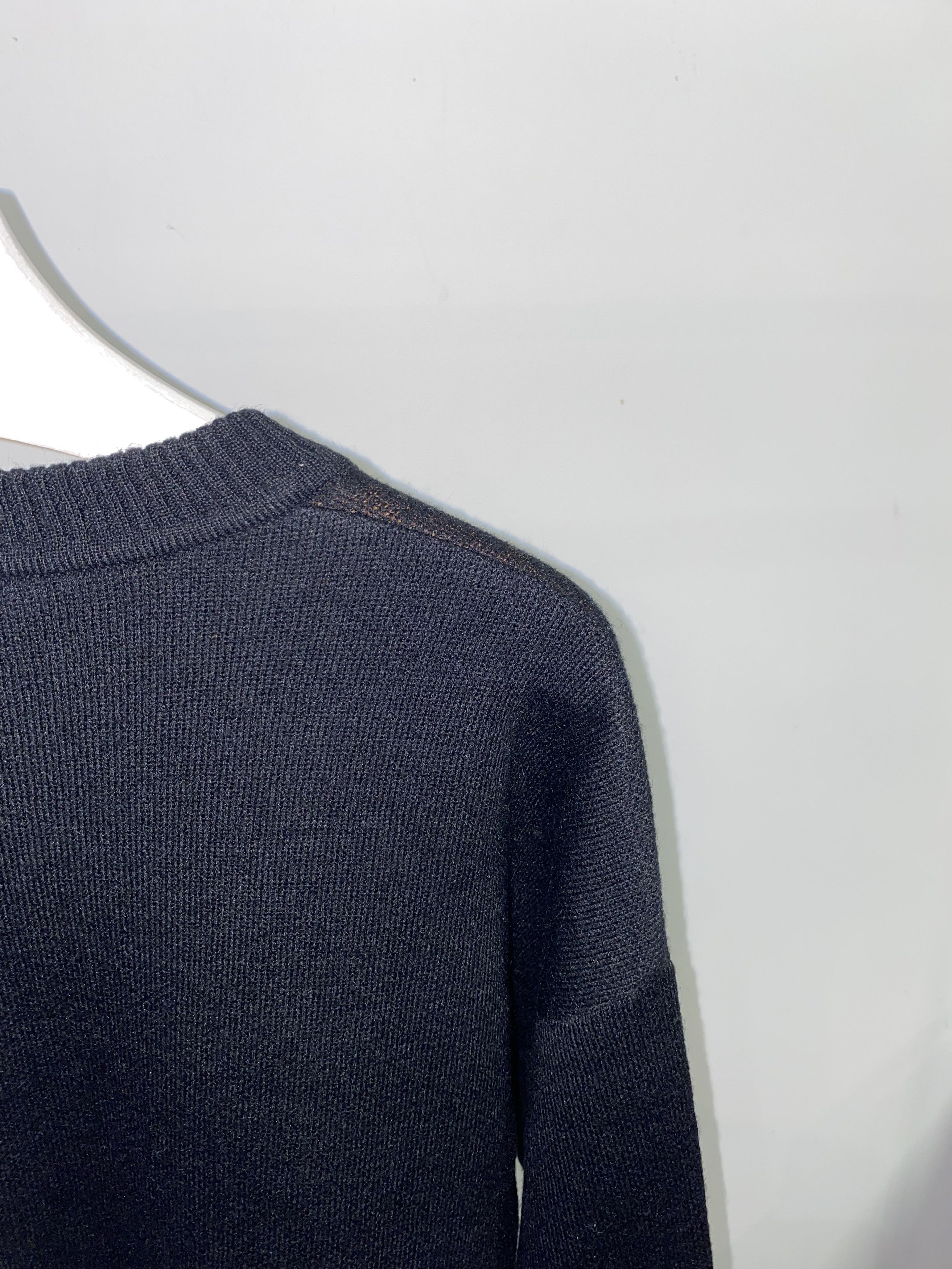 Weekday Weekday "Darkness" Diego Jaquard Black Wool Sweater Size US M / EU 48-50 / 2 - 6 Thumbnail
