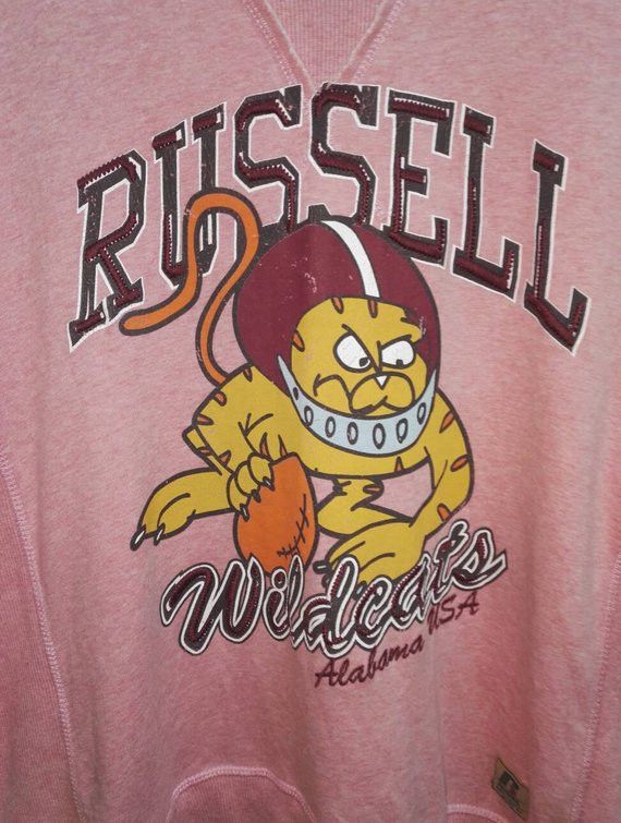 Russell Athletic STEALS🔥 RUSSELL ATHLETIC "WILDCATS ALABAMA USA" SWEATSHIRT Size US L / EU 52-54 / 3 - 2 Thumbnail