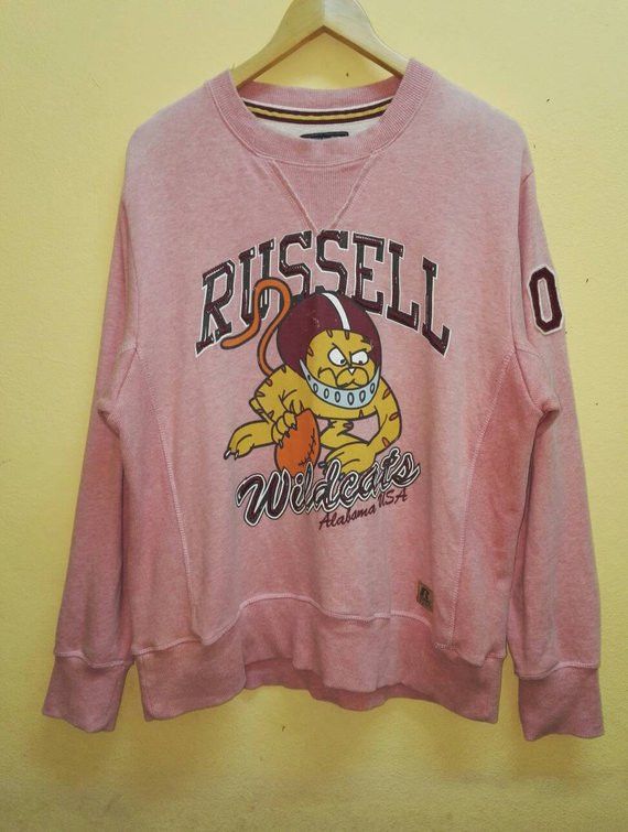 Russell Athletic STEALS🔥 RUSSELL ATHLETIC "WILDCATS ALABAMA USA" SWEATSHIRT Size US L / EU 52-54 / 3 - 1 Thumbnail