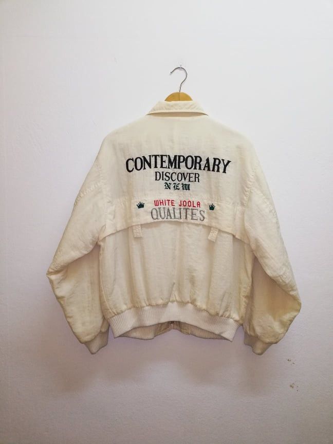 Other 90s WhiteJoola Full Zipper Jacket Bomber embroideredd (c29) Size US XL / EU 56 / 4 - 1 Thumbnail