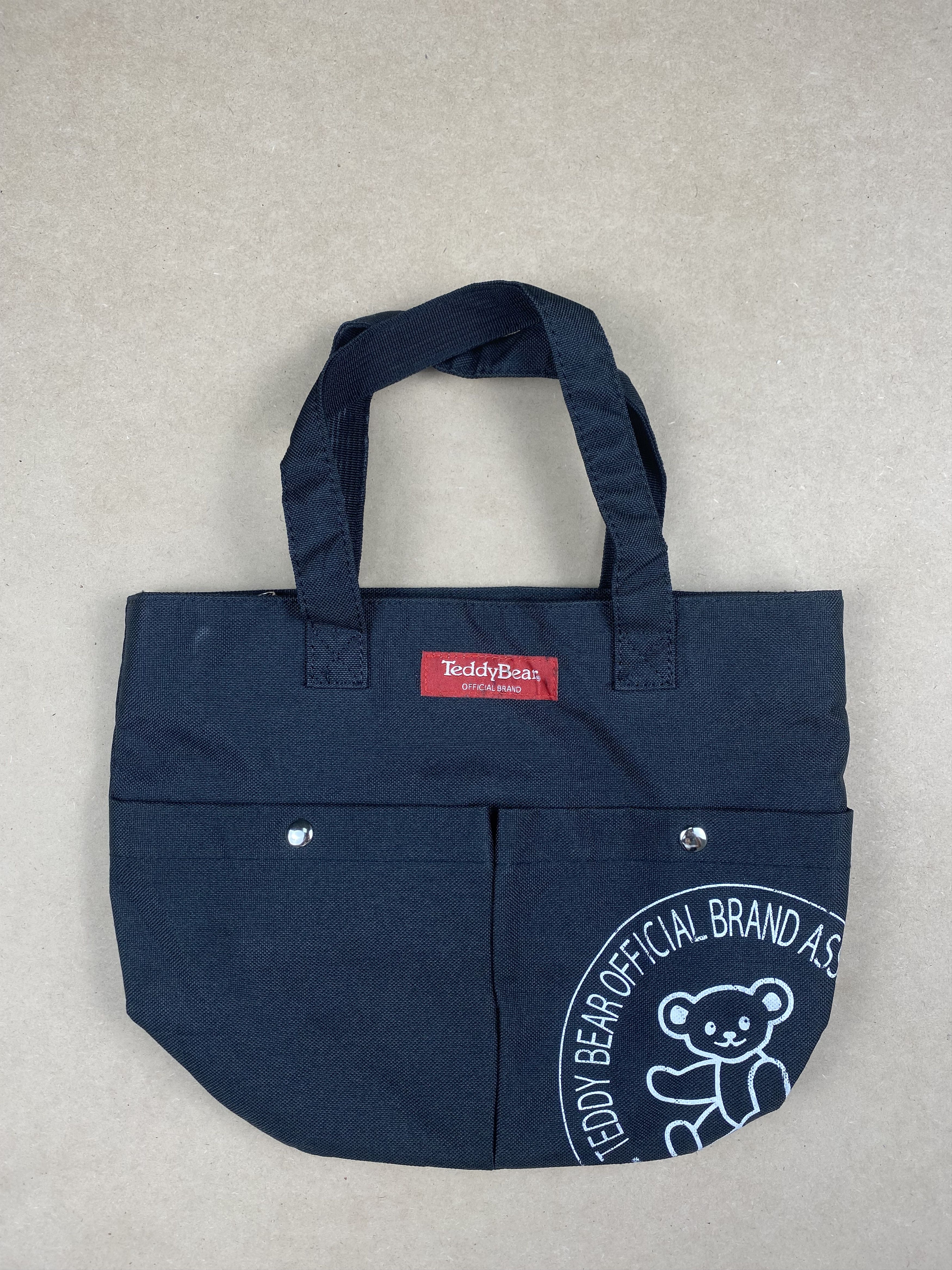 image of Vintage Teddy Bear Tote Bag in Black, Men's