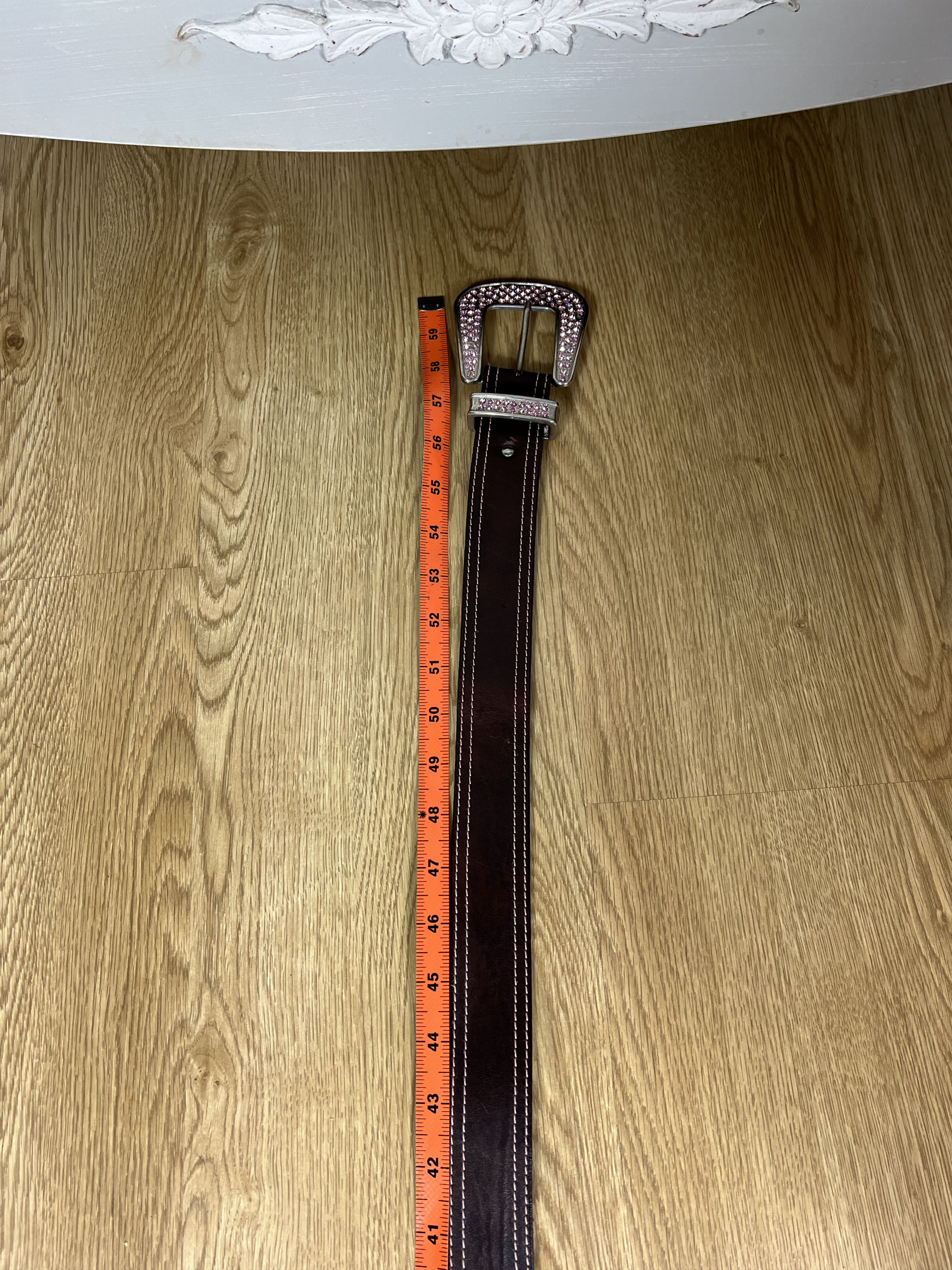 Japanese Brand × Vintage VINTAGE RHINESTONES BELT BB SIMON STYLE Size ONE SIZE - 7 Thumbnail
