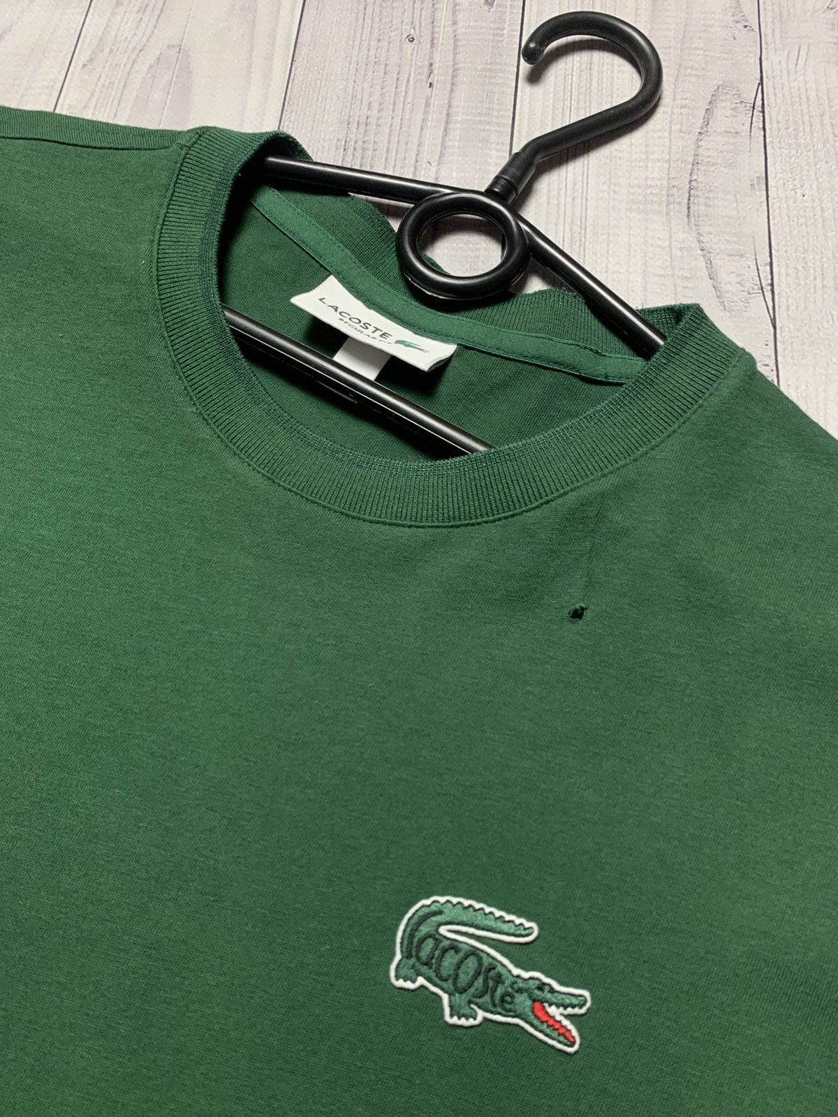 Lacoste Lacoste tee logo crocodile green rare Size US M / EU 48-50 / 2 - 3 Thumbnail