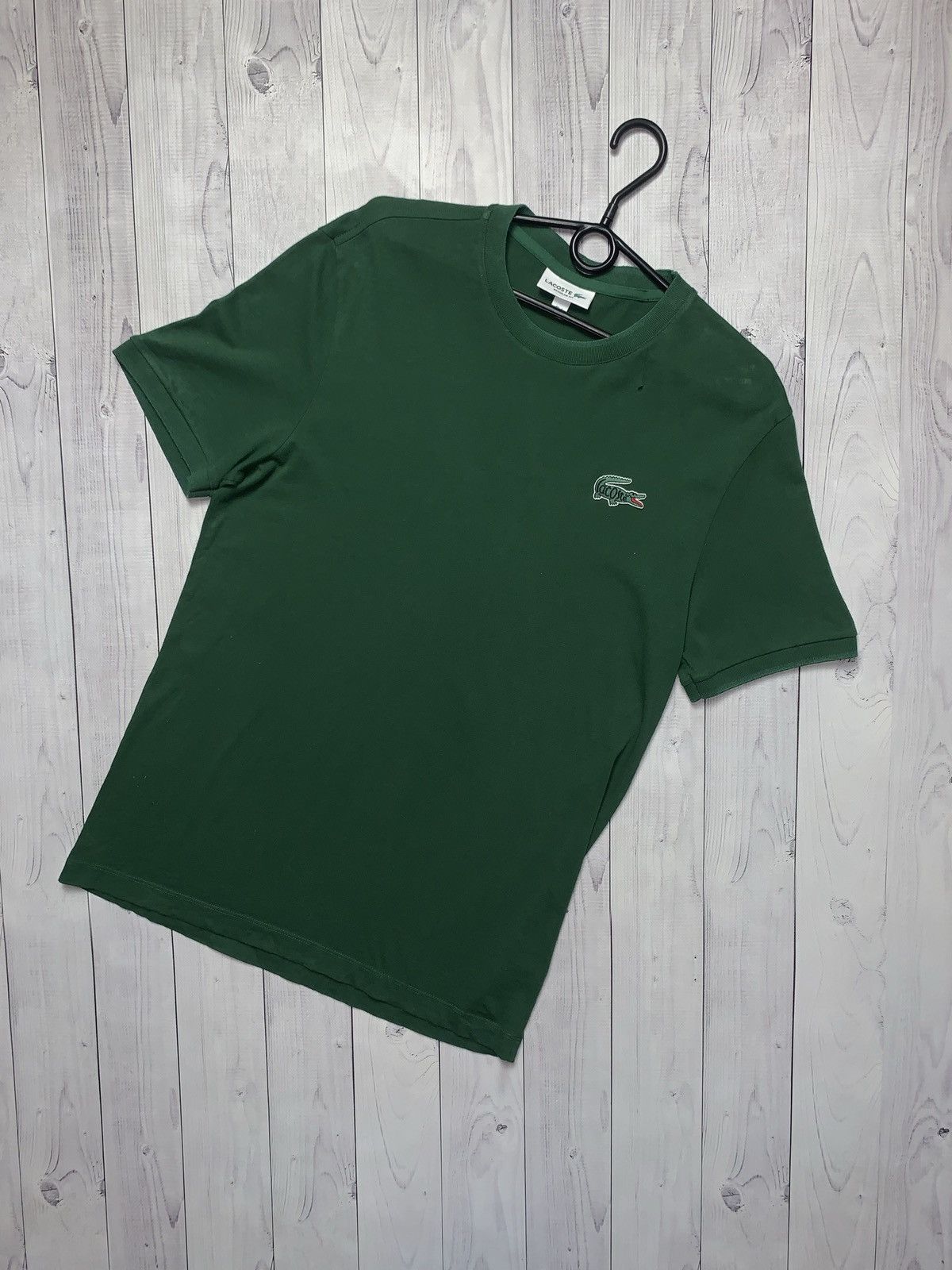 Lacoste Lacoste tee logo crocodile green rare Size US M / EU 48-50 / 2 - 1 Thumbnail
