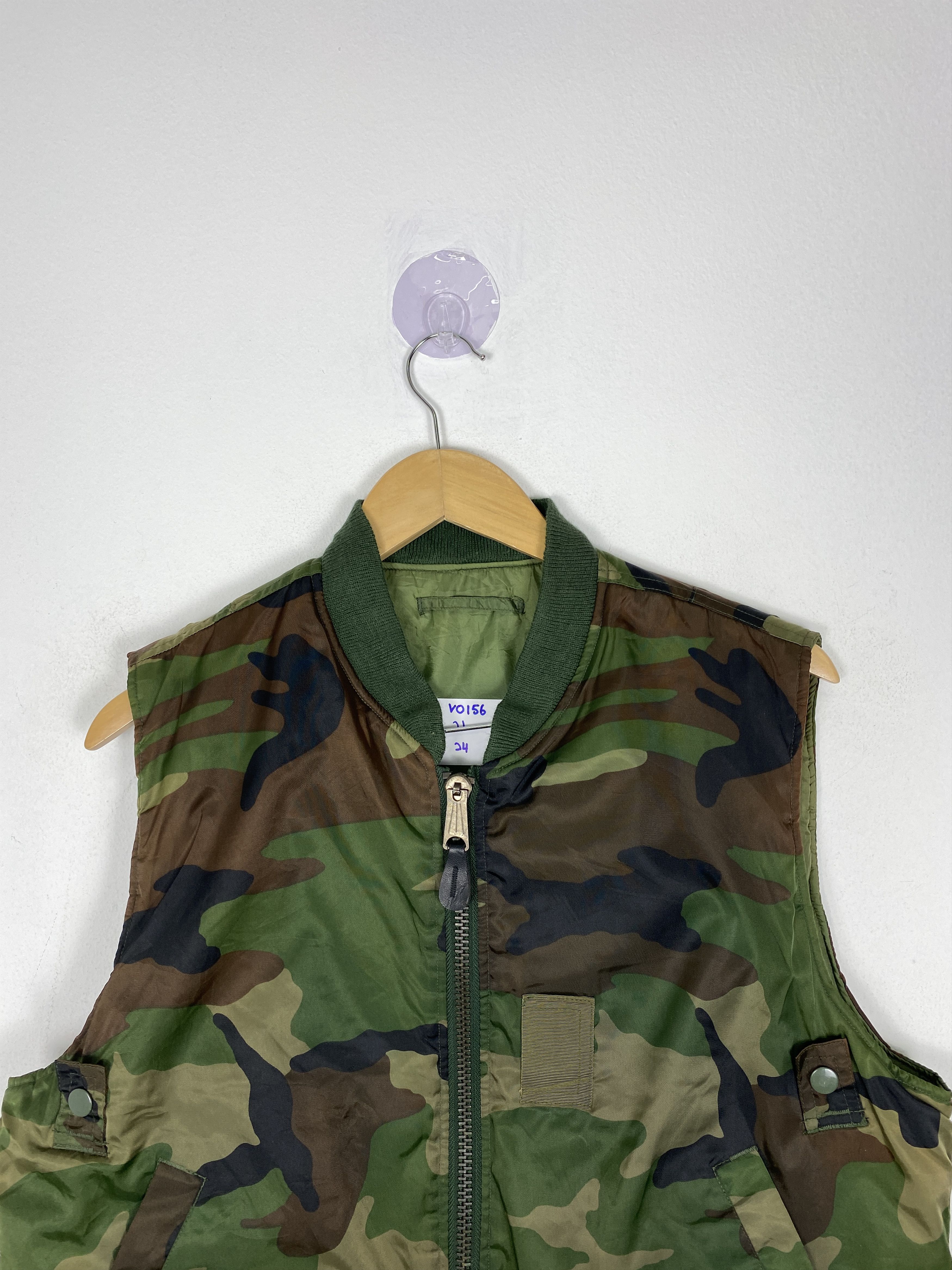 Vintage Vintage Usaf Ma1 Zip Up Army Vest Size US S / EU 44-46 / 1 - 2 Thumbnail