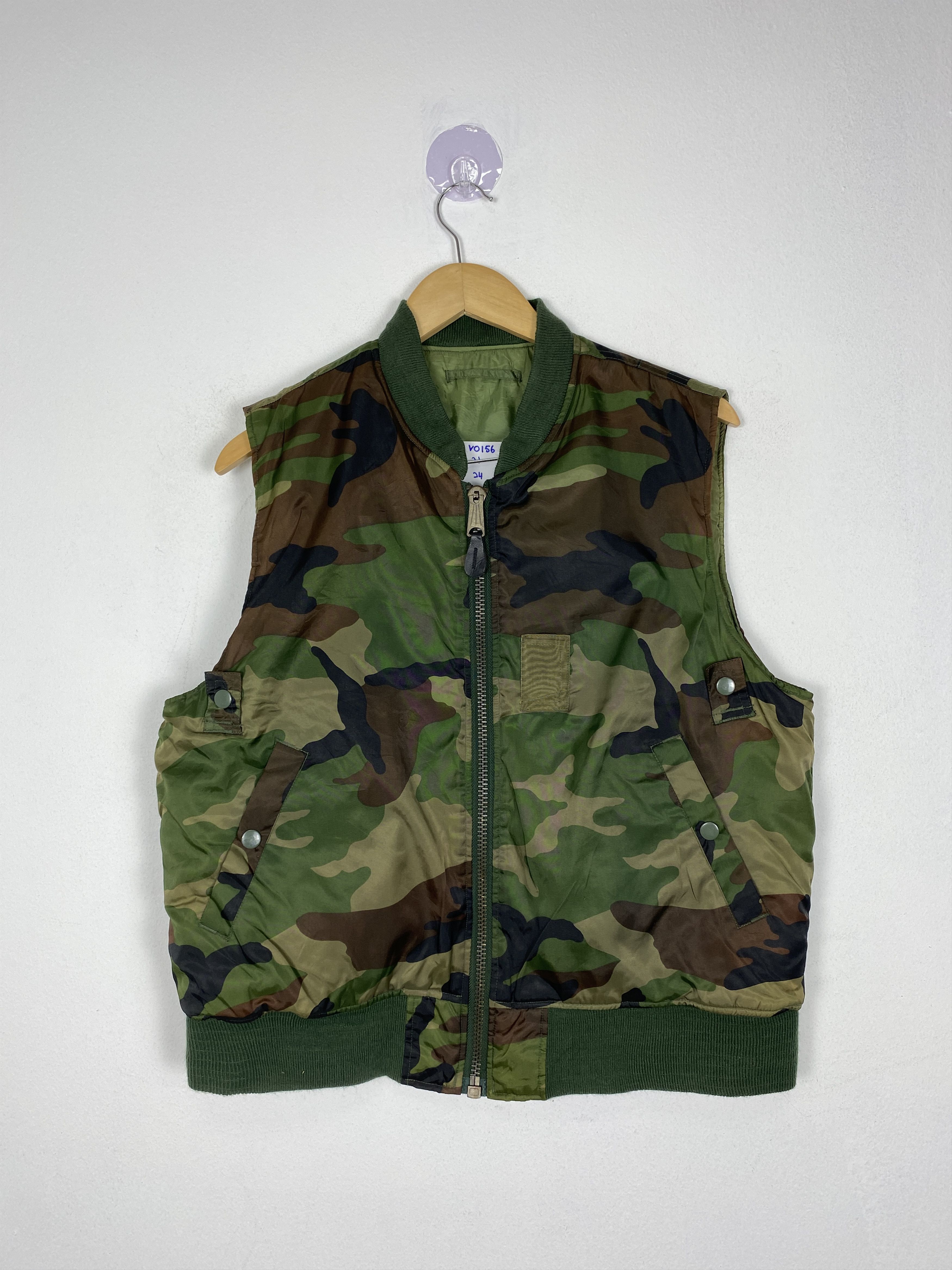 Vintage Vintage Usaf Ma1 Zip Up Army Vest Size US S / EU 44-46 / 1 - 1 Thumbnail