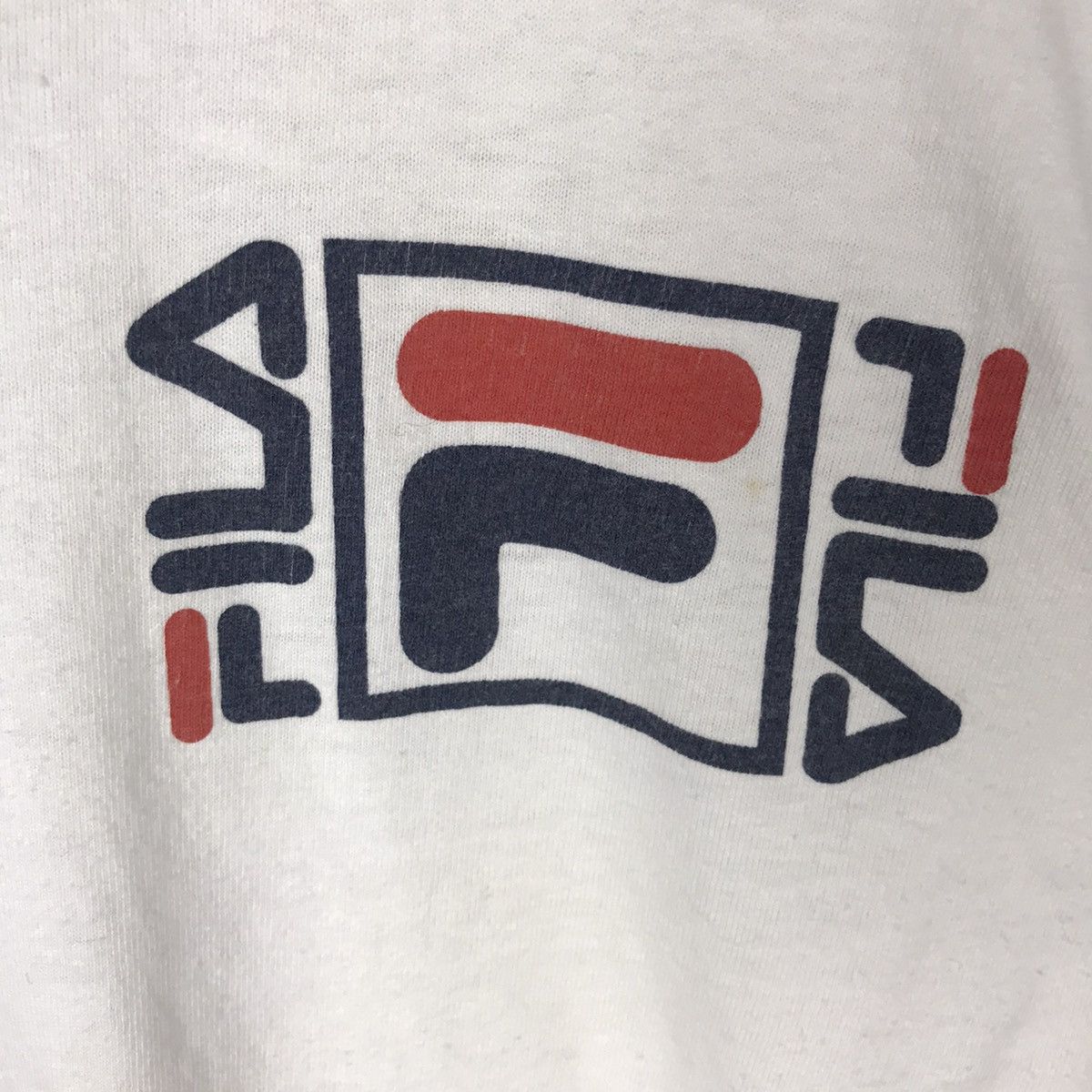 Fila × Vintage Vintage 90s FILA With Big Logo Side Tape Ringer Size US S / EU 44-46 / 1 - 4 Thumbnail