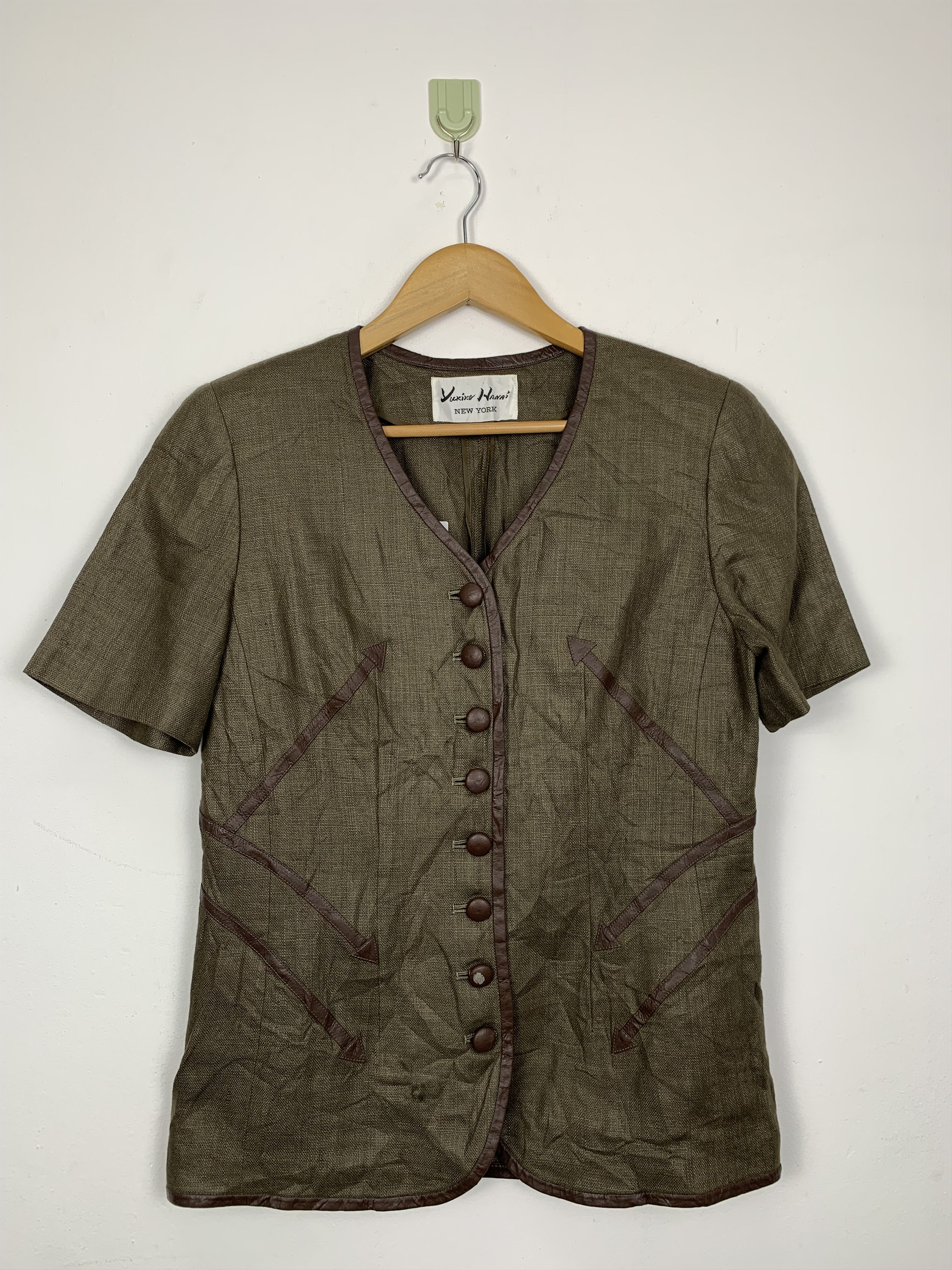 Japanese Brand Vintage HANAI New York Button Up Shirt J0672 Size S / US 4 / IT 40 - 1 Thumbnail