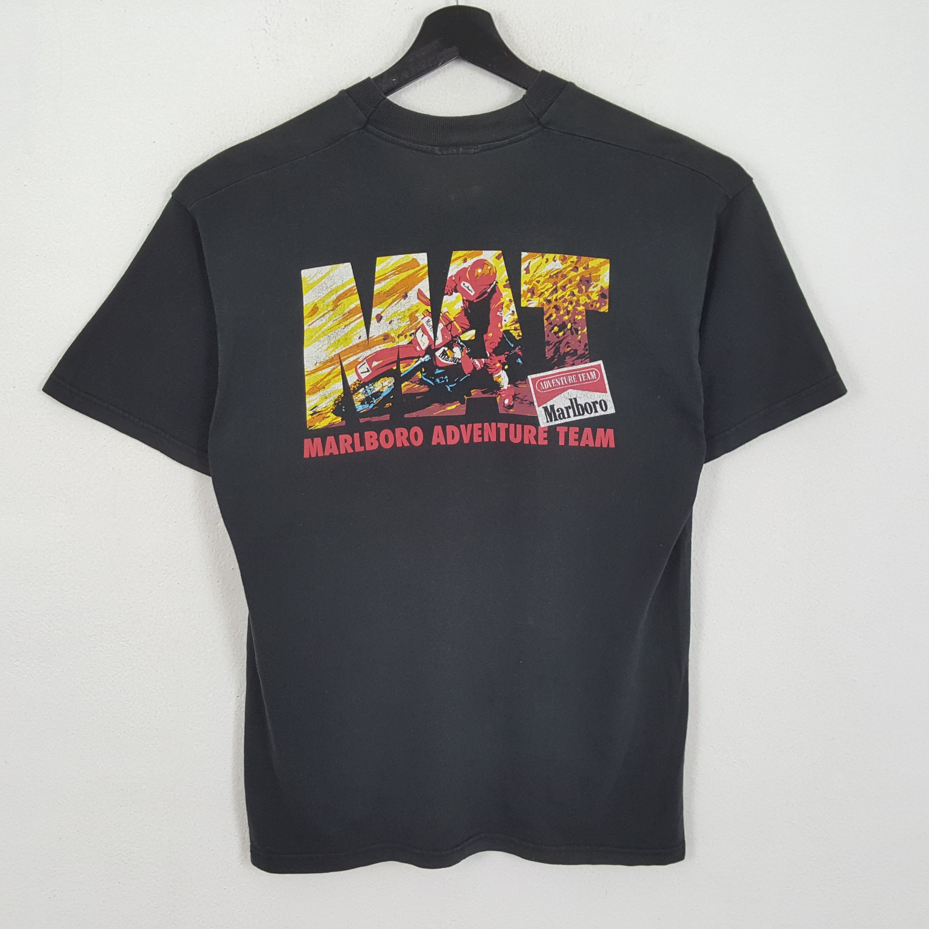 image of Marlboro Adventure Team Motorsports Vintage Tshirt in Black, Men's (Size Medium)