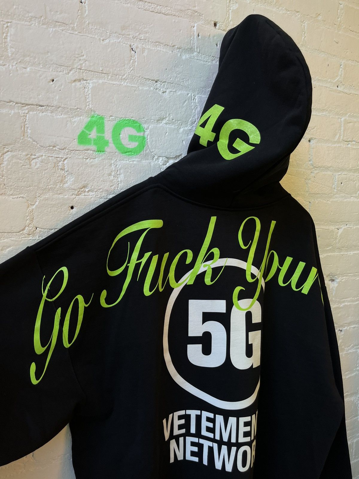 Vetements Fuck Vetements 5G // 4G GO FUCK YOURSELF HOODIE Size US XXL / EU 58 / 5 - 2 Thumbnail