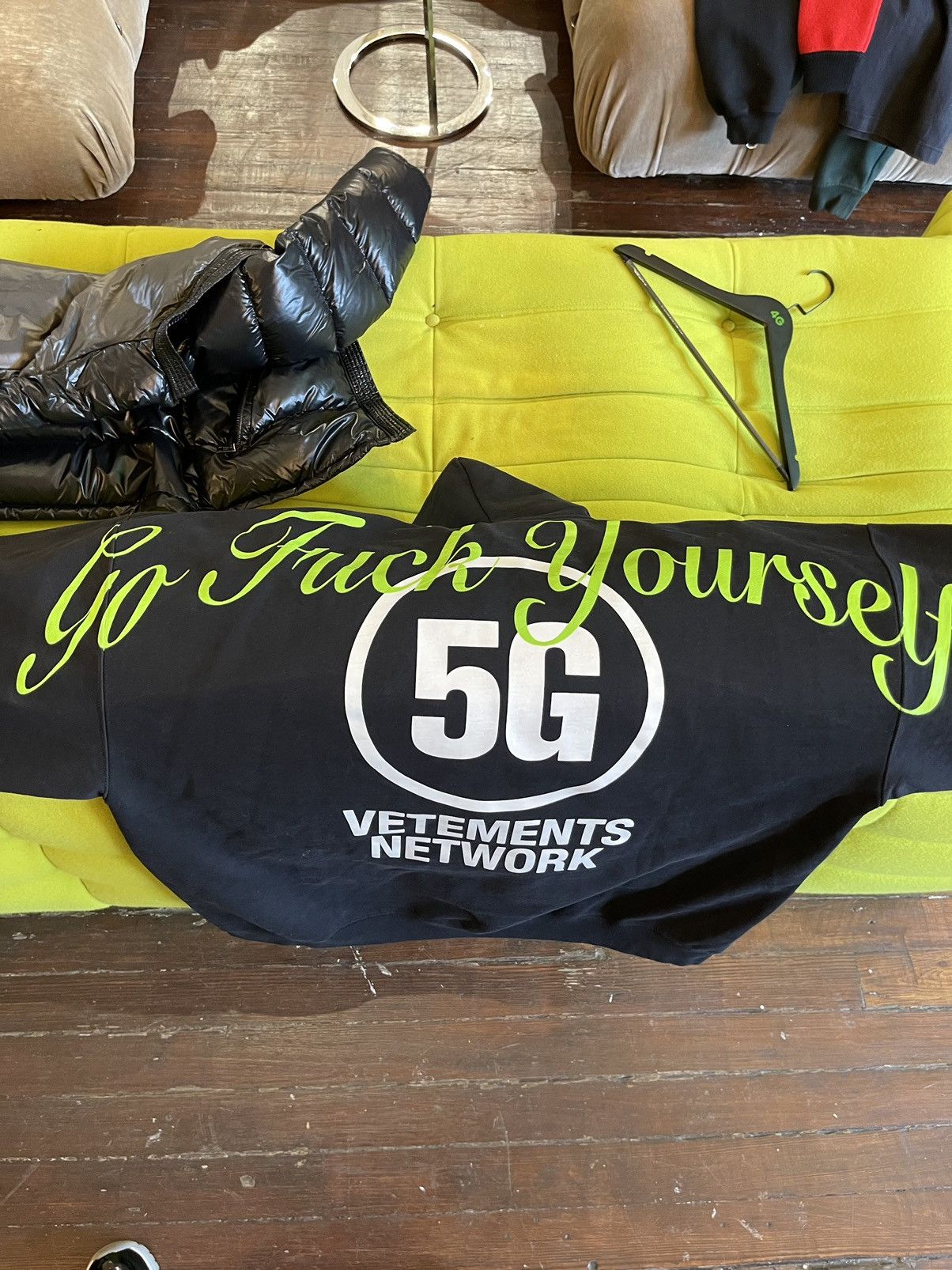 Vetements Fuck Vetements 5G // 4G GO FUCK YOURSELF HOODIE Size US XXL / EU 58 / 5 - 7 Thumbnail