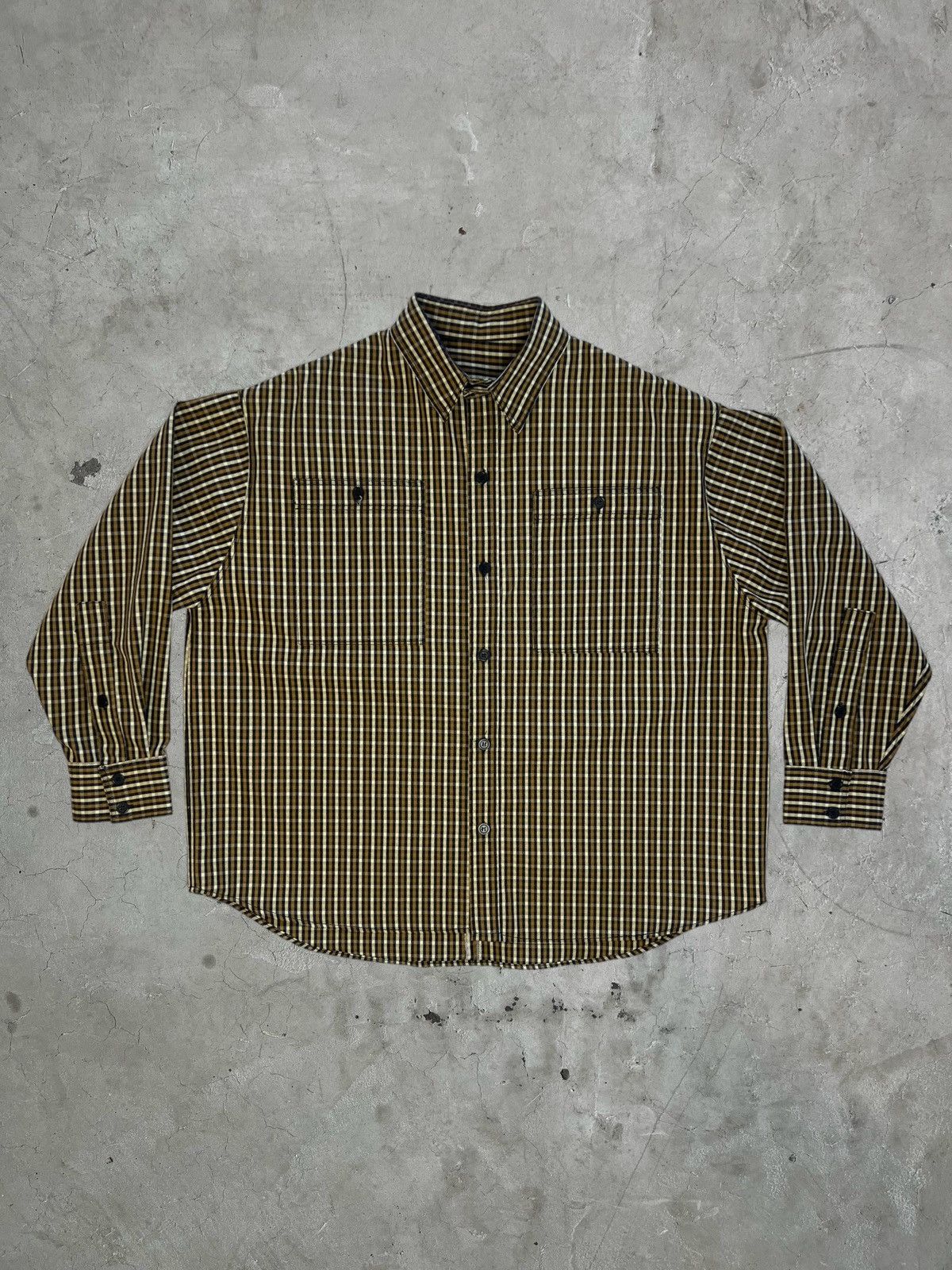 Aris Tatalovich 1/1 Aris Tatalovich Micro Plaid Checkered Work Shirt Size US L / EU 52-54 / 3 - 3 Thumbnail