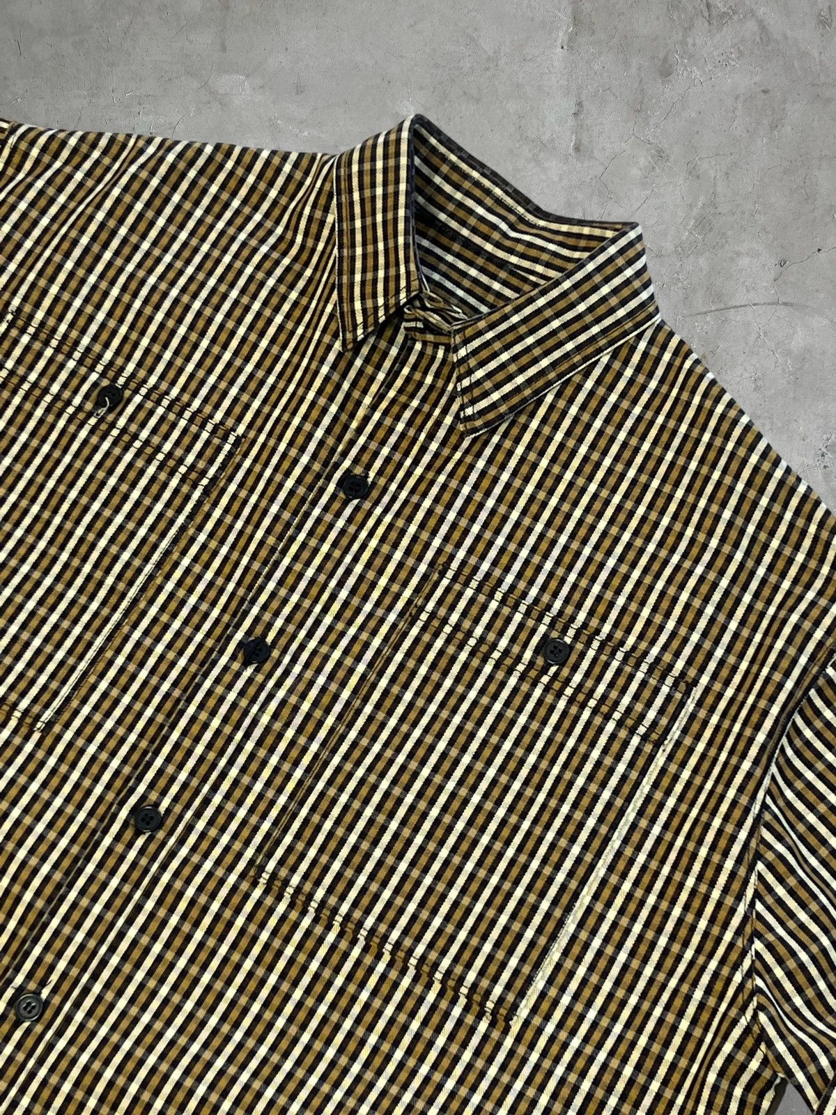Aris Tatalovich 1/1 Aris Tatalovich Micro Plaid Checkered Work Shirt Size US L / EU 52-54 / 3 - 9 Thumbnail
