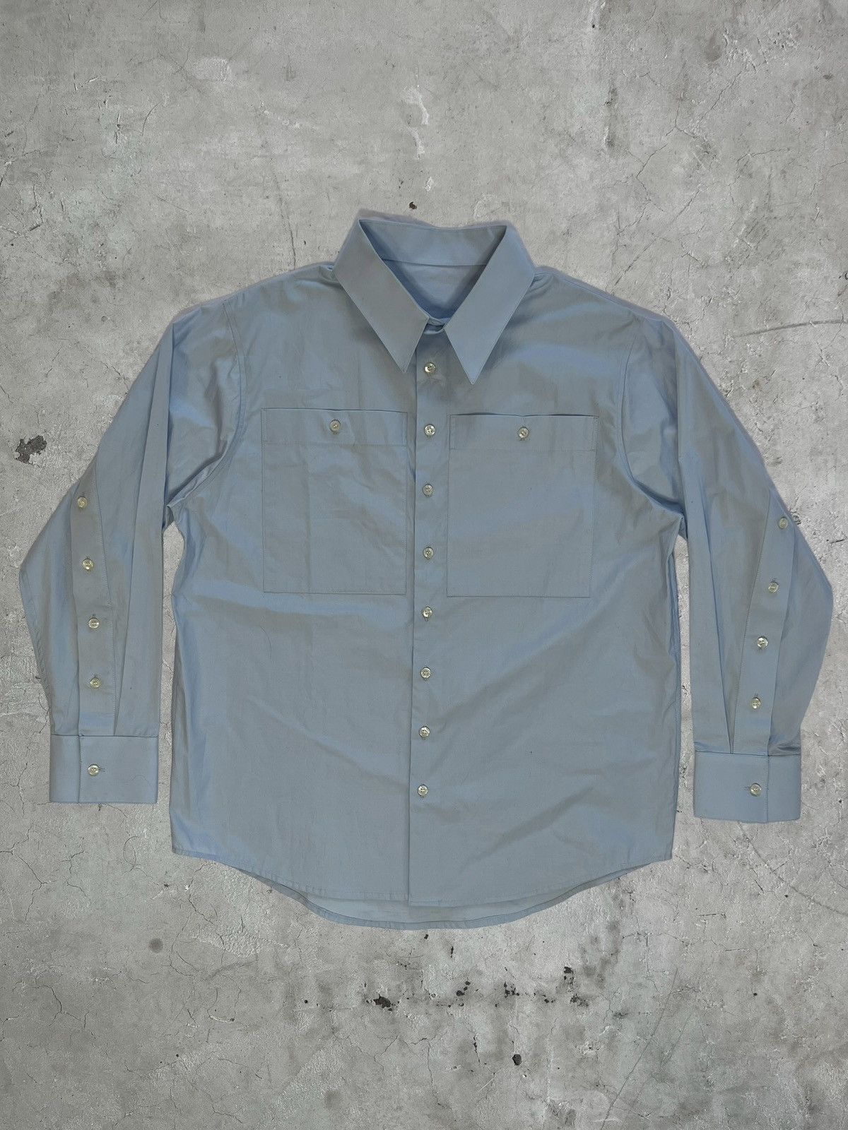 Aris Tatalovich 1/1 Aris Tatalovich Extended Sleeve Placket Work Shirt Size US L / EU 52-54 / 3 - 3 Thumbnail