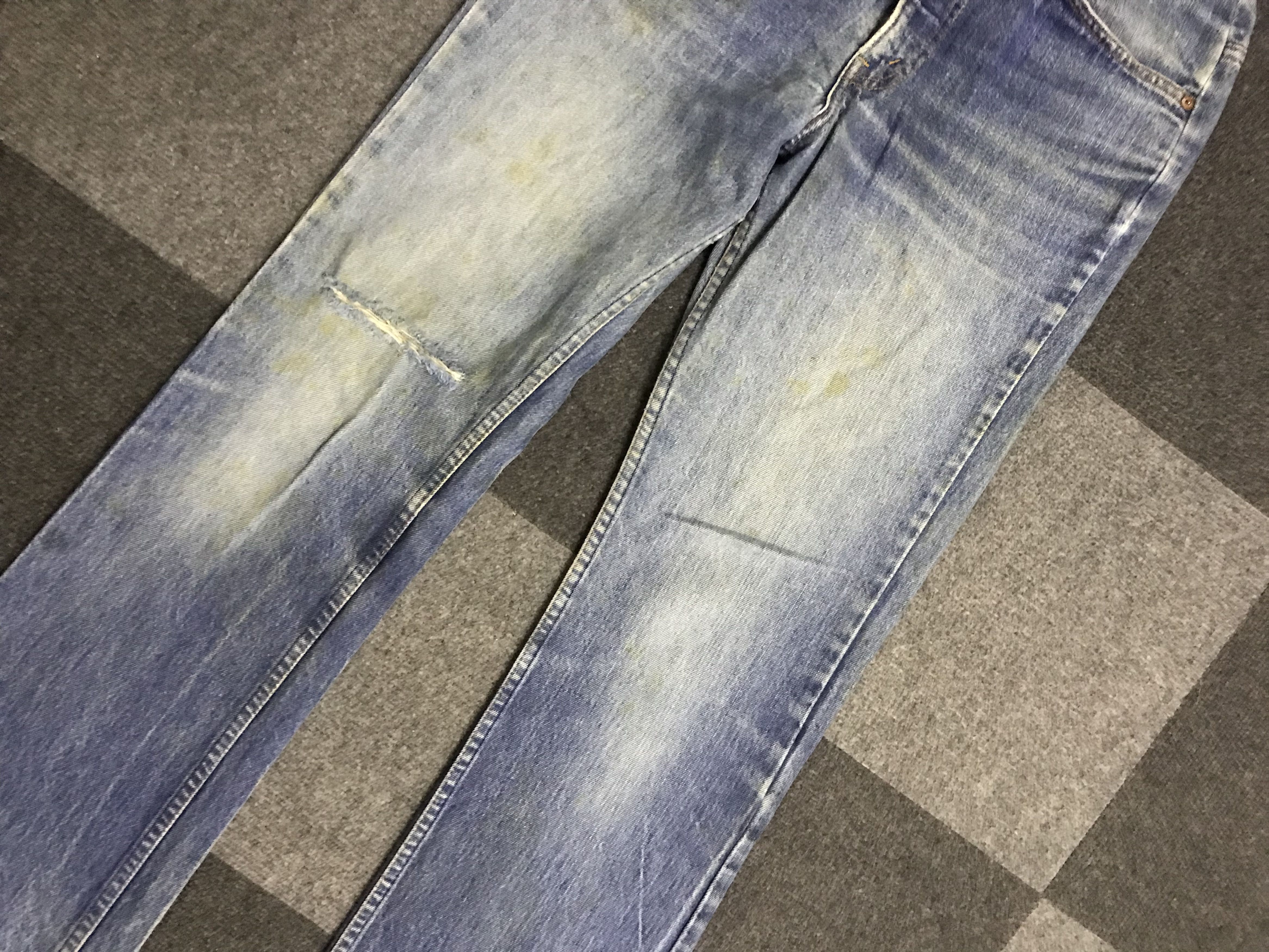 Levi's VLEV99 - Vintage 70s Levis 517 Orange Tab Distressed Jeans Size 30" / US 8 / IT 44 - 3 Thumbnail