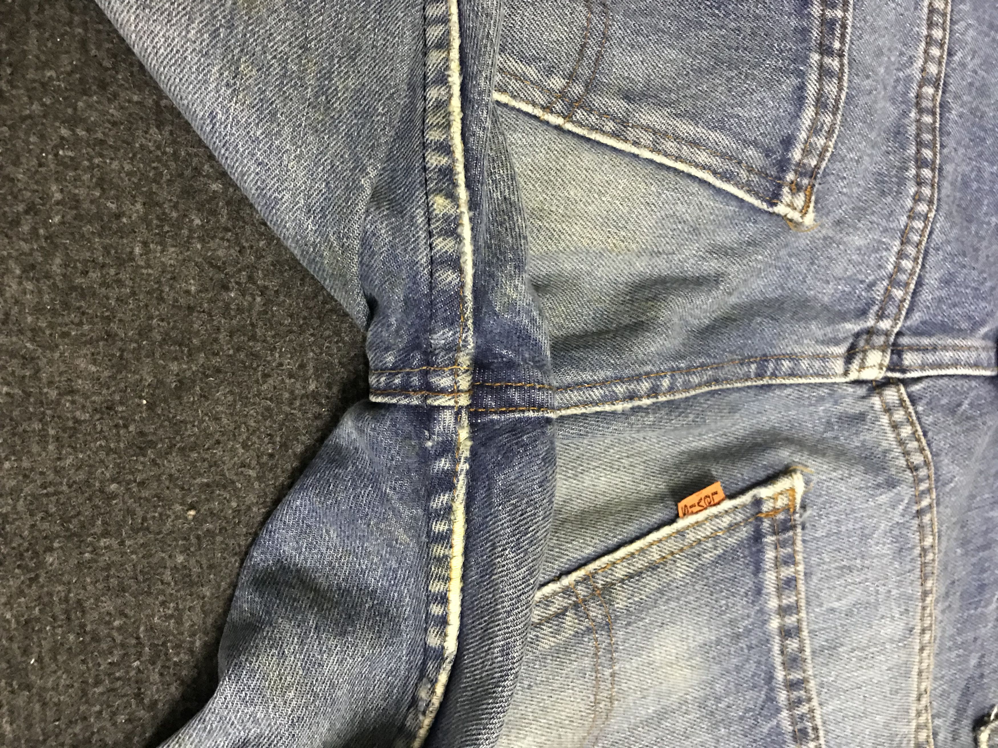 Levi's VLEV99 - Vintage 70s Levis 517 Orange Tab Distressed Jeans Size 30" / US 8 / IT 44 - 16 Thumbnail