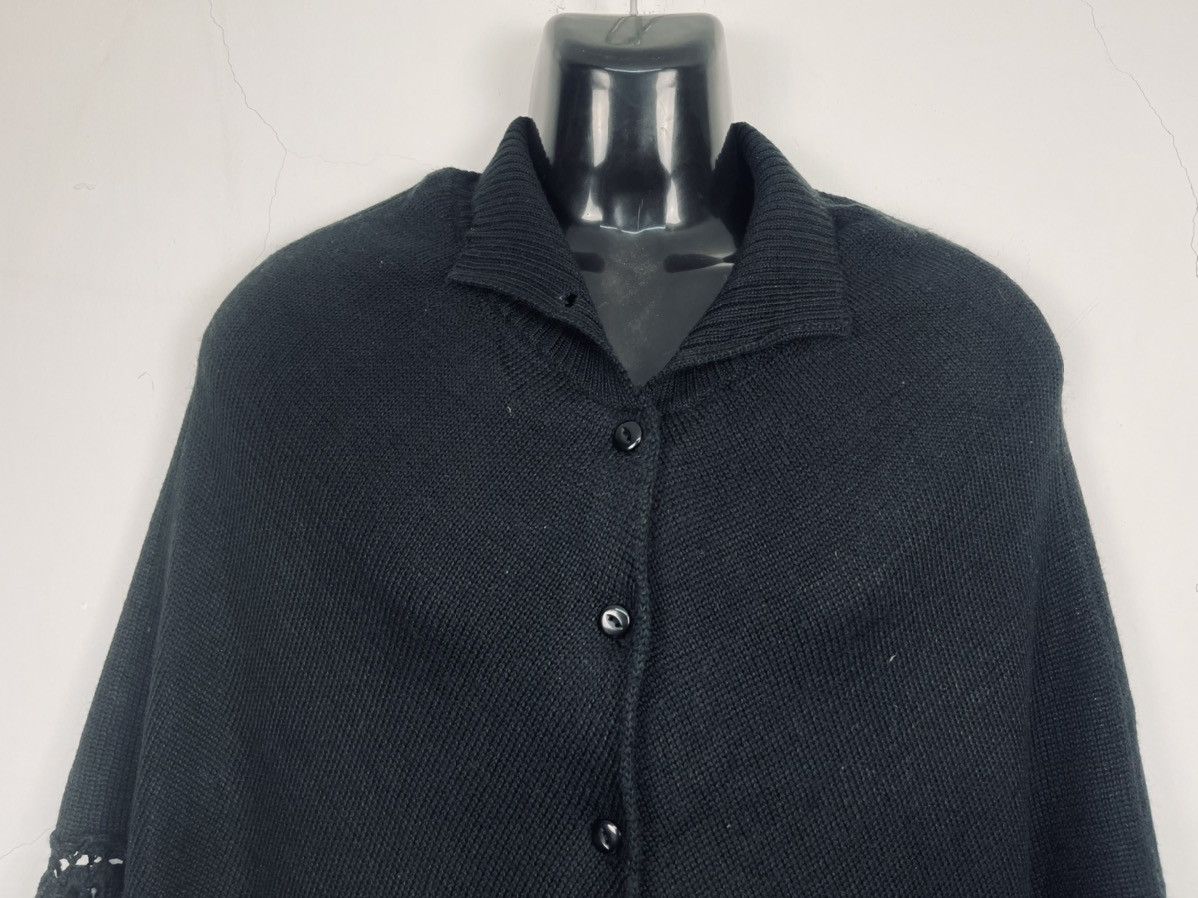 Handmade × Vintage VINTAGE FRINGE PONCHO 90s CAPE CARDIGAN Size M / US 6-8 / IT 42-44 - 3 Thumbnail