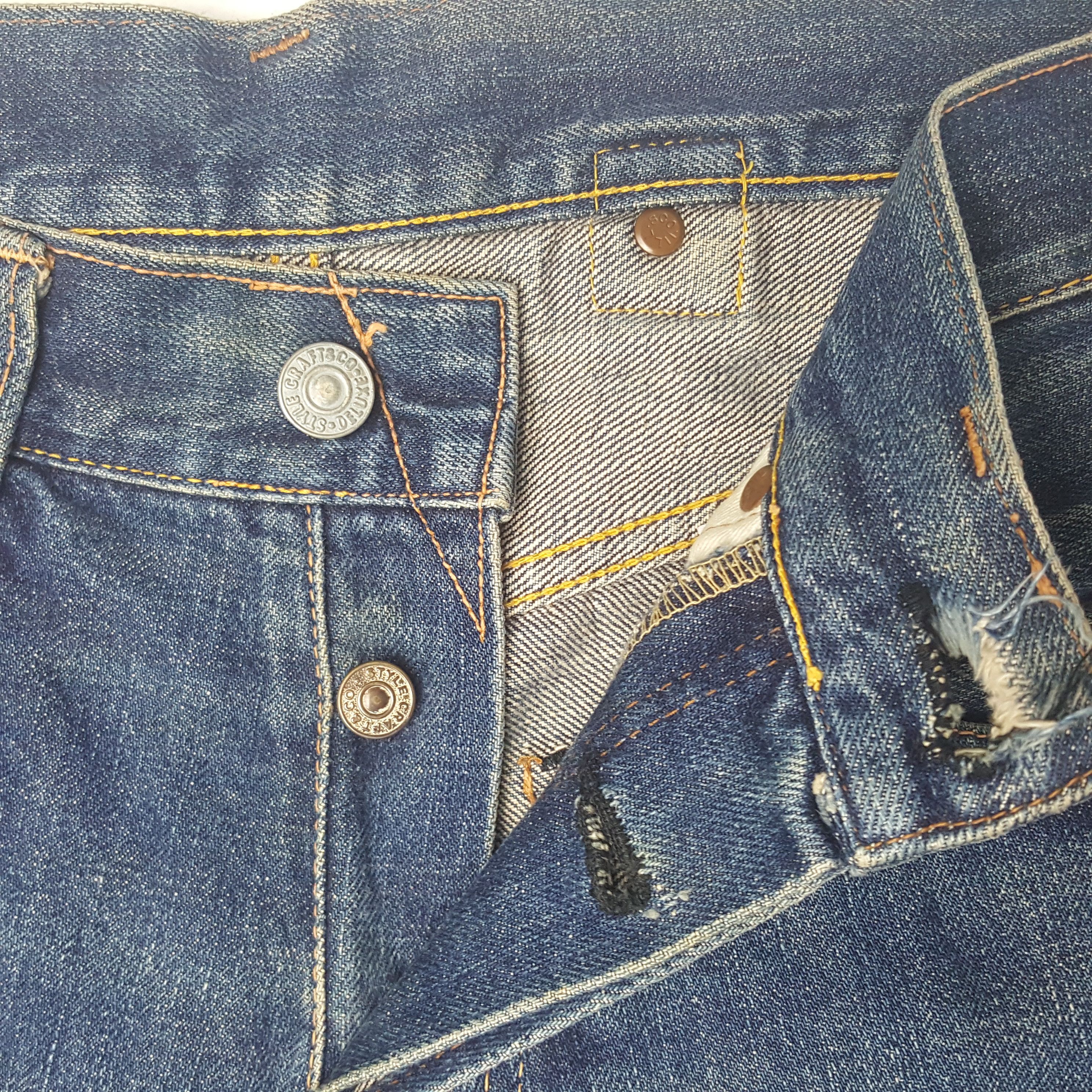 Japanese Brand Vintage Evis Japan Selvedge Custom Art Daicock Jeans Denim Size US 28 / EU 44 - 13 Thumbnail