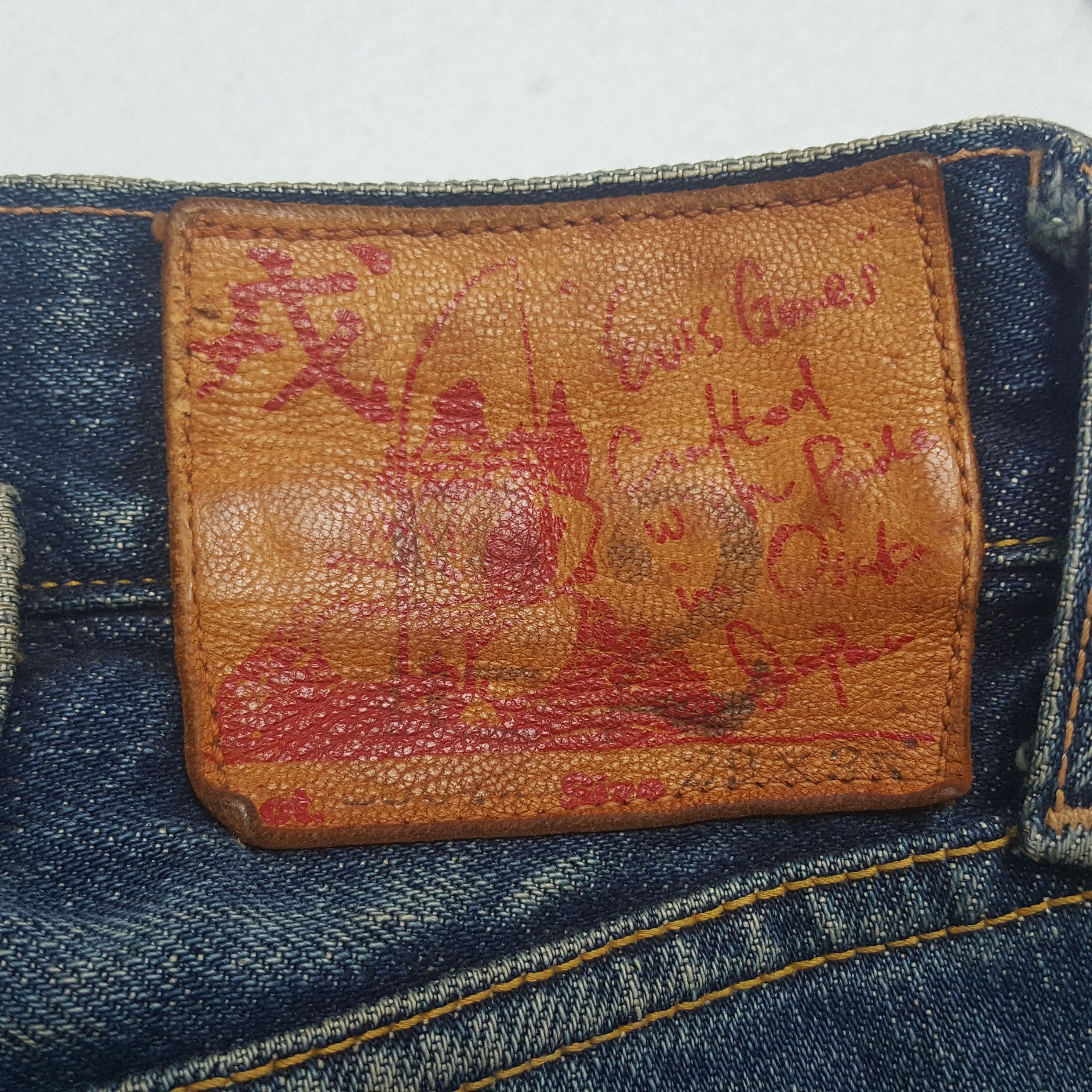 Japanese Brand Vintage Evis Japan Selvedge Custom Art Daicock Jeans Denim Size US 28 / EU 44 - 15 Thumbnail
