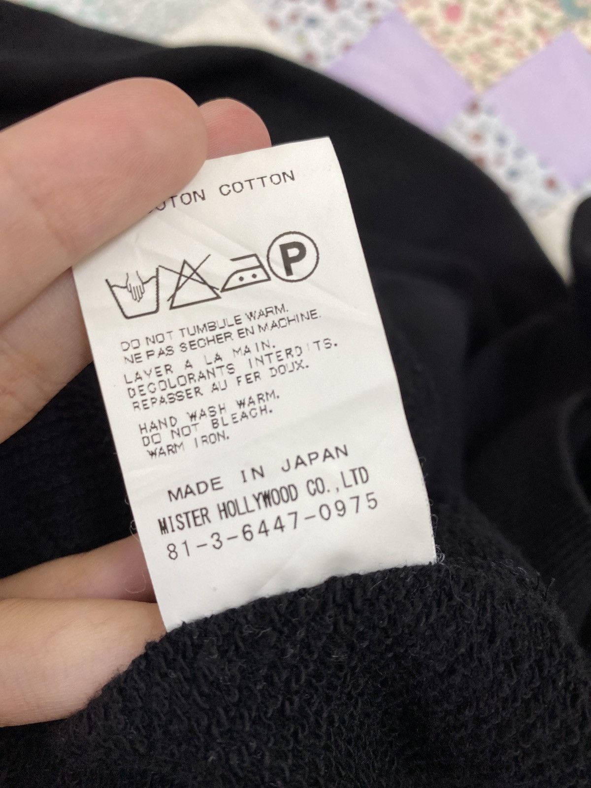 Japanese Brand MISTER HOLLYWOOD PLAIN BLACK SWEATSHIRT Size US M / EU 48-50 / 2 - 7 Thumbnail