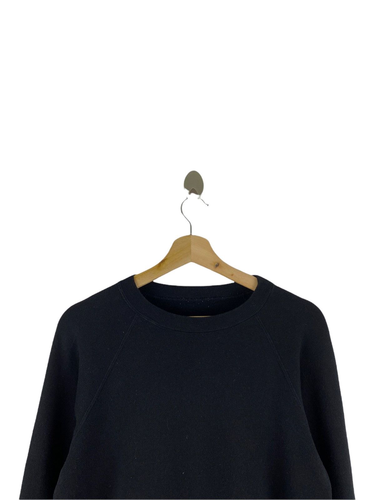Japanese Brand MISTER HOLLYWOOD PLAIN BLACK SWEATSHIRT Size US M / EU 48-50 / 2 - 2 Thumbnail