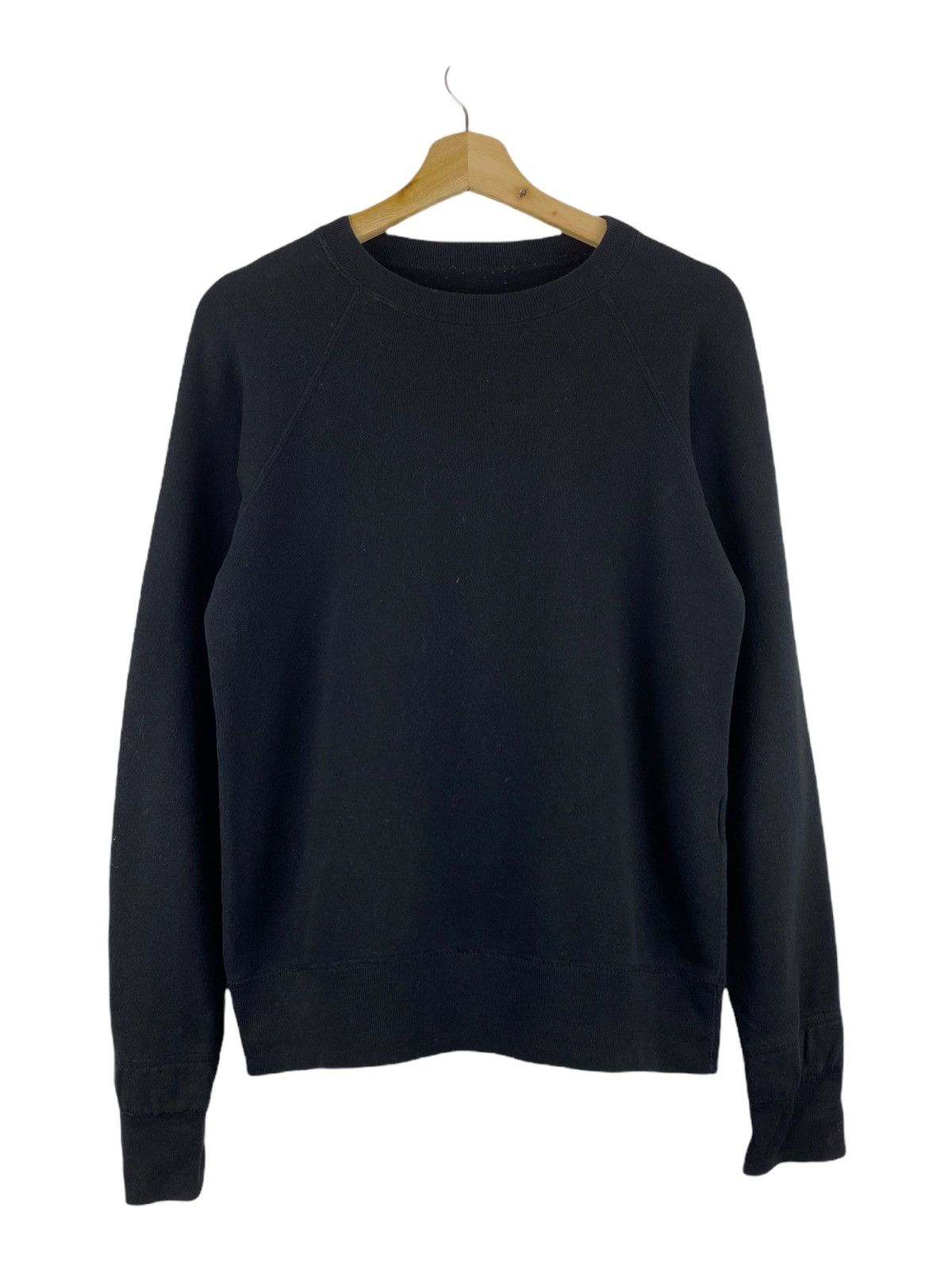Japanese Brand MISTER HOLLYWOOD PLAIN BLACK SWEATSHIRT Size US M / EU 48-50 / 2 - 1 Thumbnail