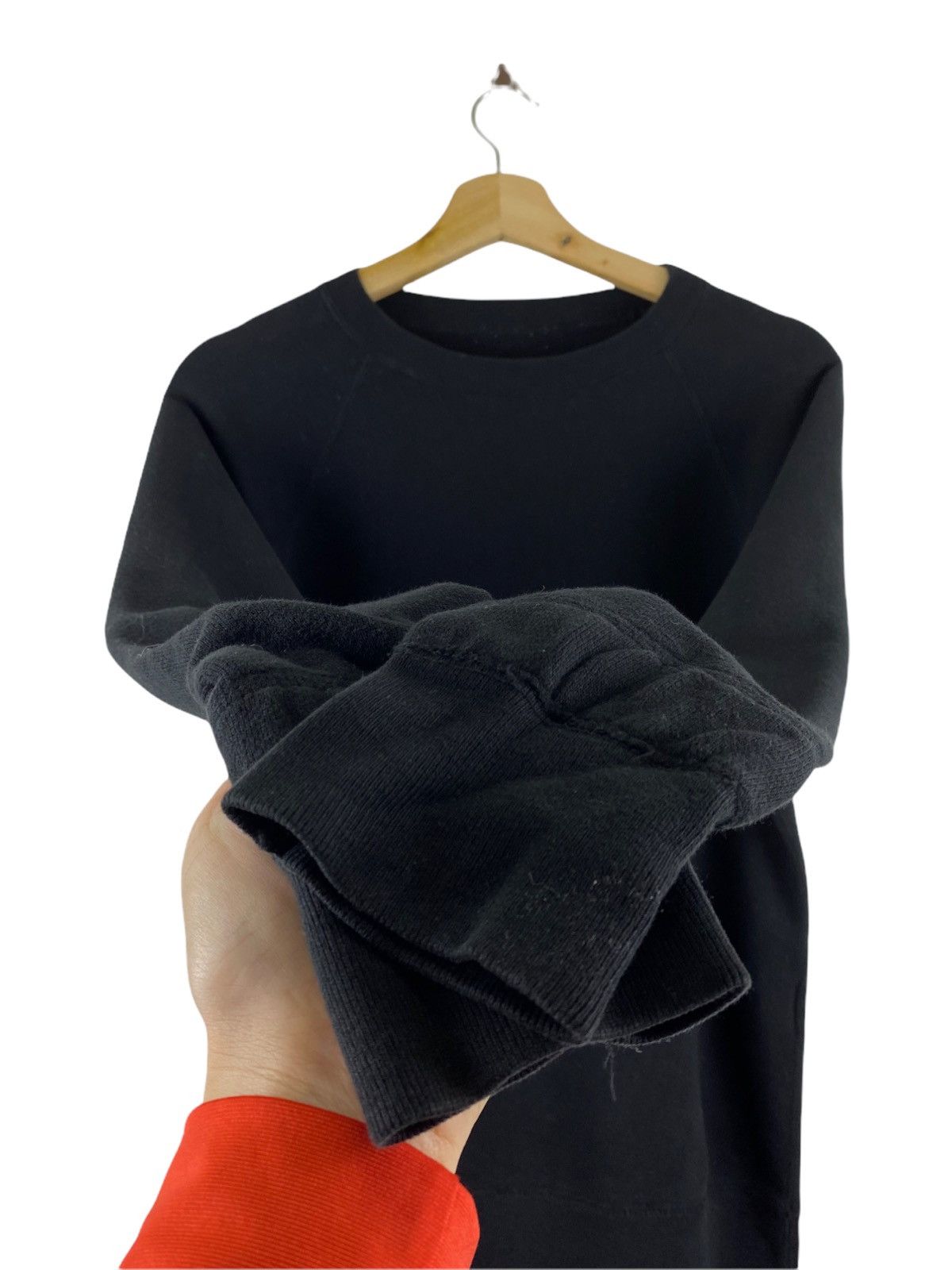 Japanese Brand MISTER HOLLYWOOD PLAIN BLACK SWEATSHIRT Size US M / EU 48-50 / 2 - 3 Thumbnail