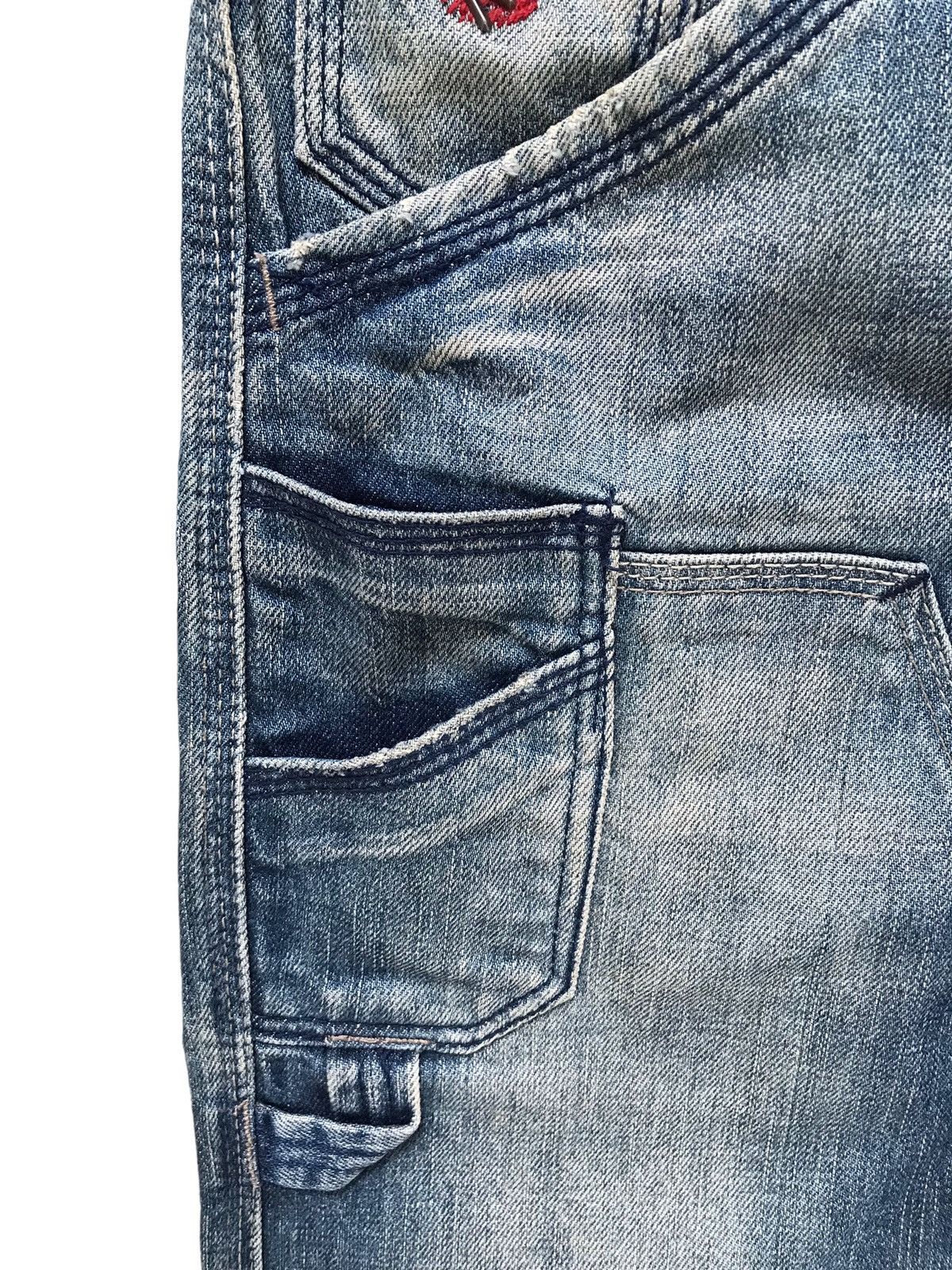 Energie ENERGIE Maxey Double Thight Distressed Denim Jeans Size US 31 - 8 Thumbnail