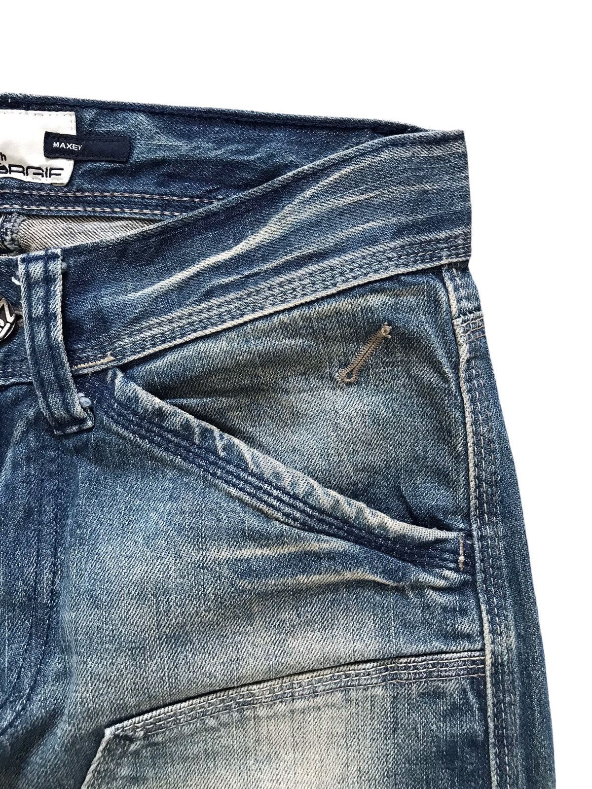 Energie ENERGIE Maxey Double Thight Distressed Denim Jeans Size US 31 - 7 Thumbnail