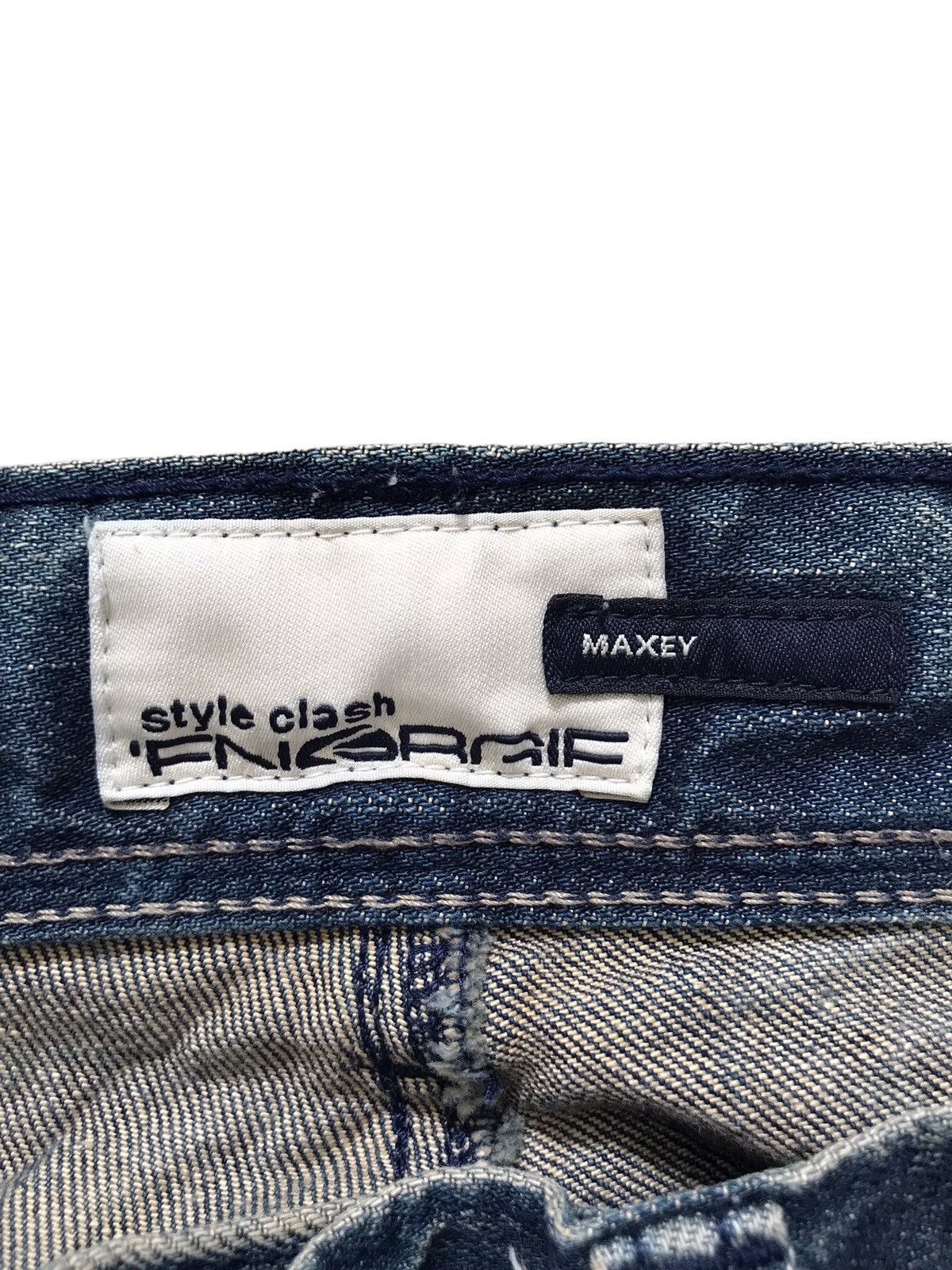 Energie ENERGIE Maxey Double Thight Distressed Denim Jeans Size US 31 - 6 Thumbnail