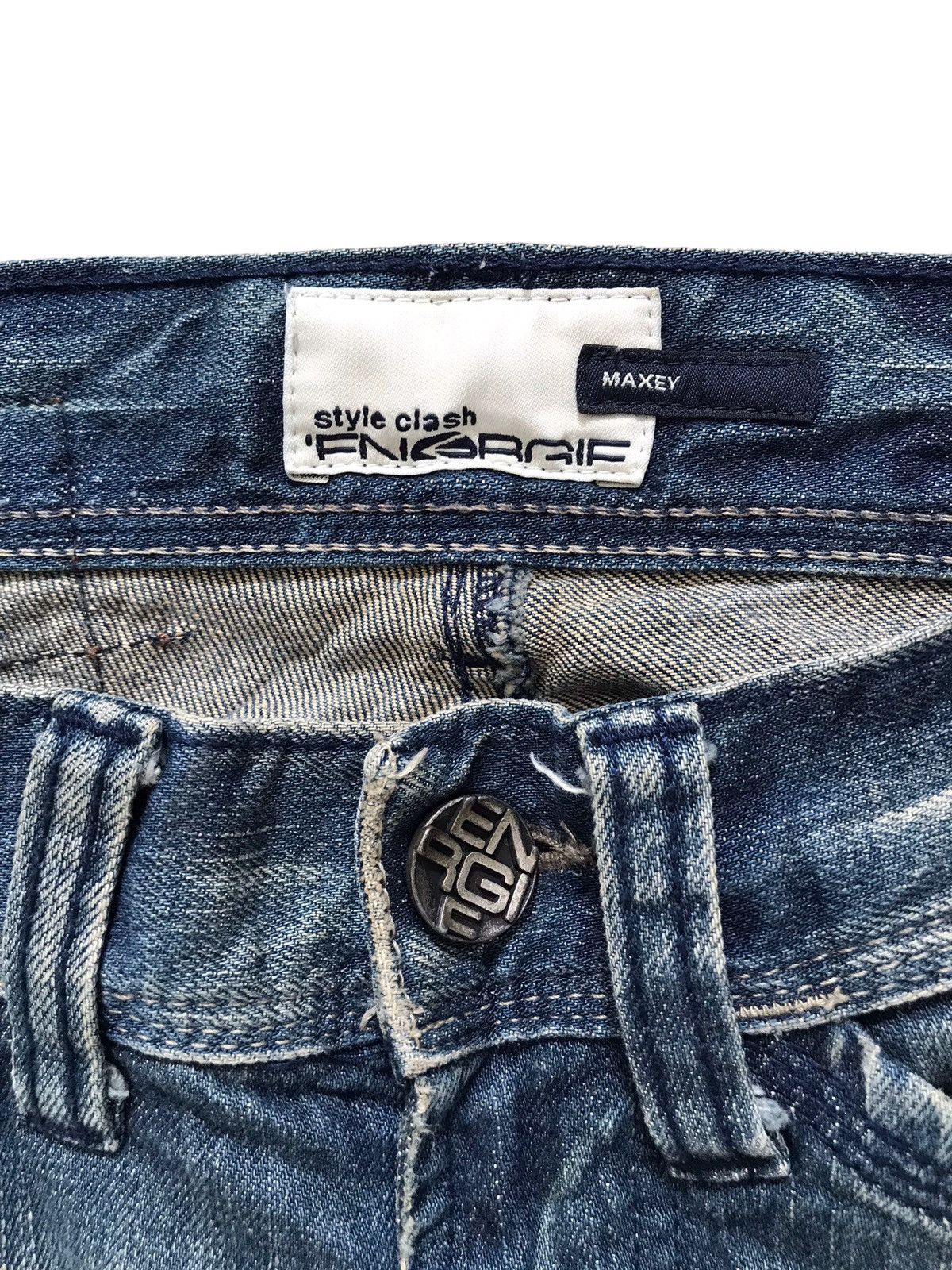 Energie ENERGIE Maxey Double Thight Distressed Denim Jeans Size US 31 - 5 Thumbnail
