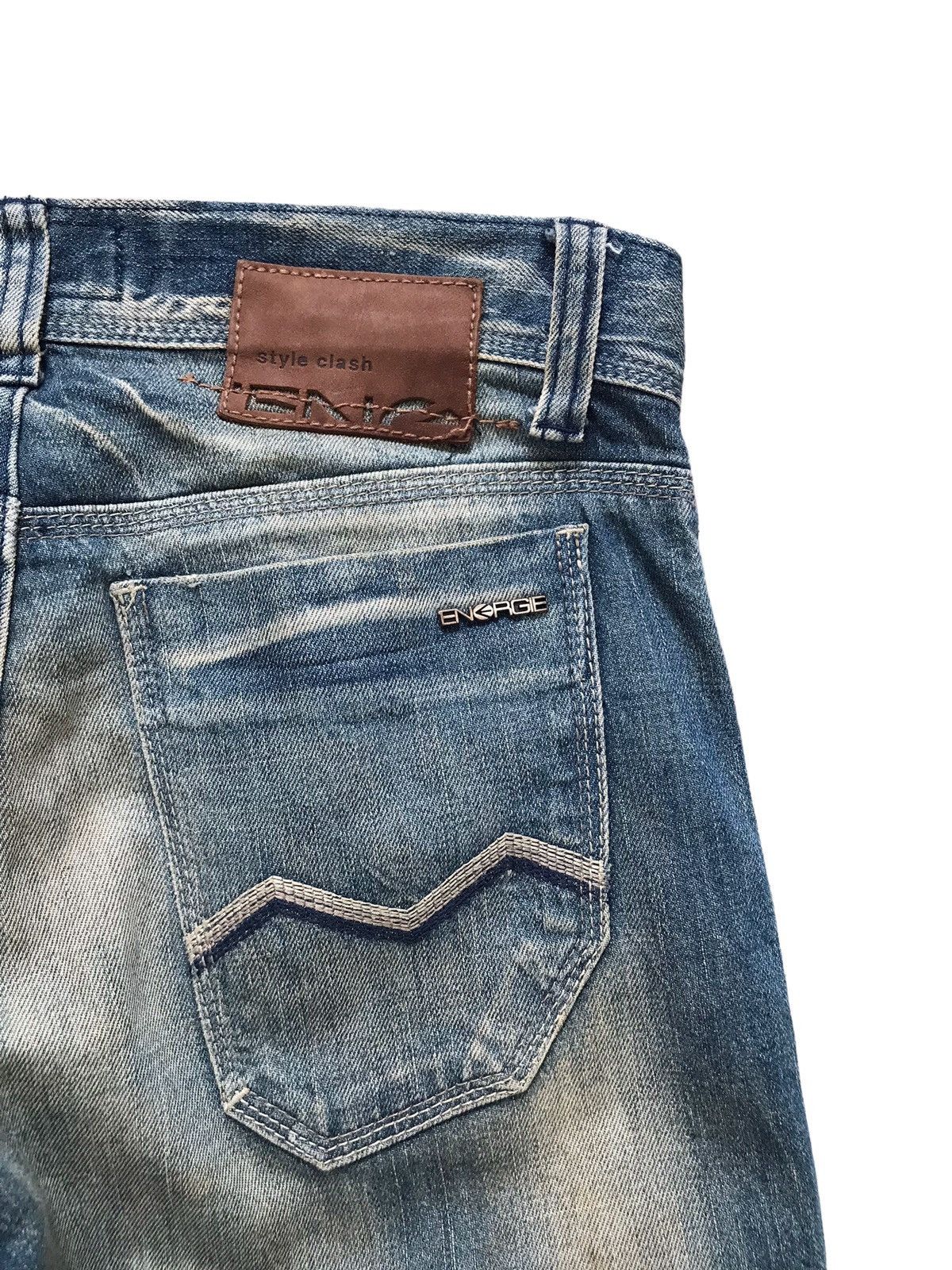 Energie ENERGIE Maxey Double Thight Distressed Denim Jeans Size US 31 - 12 Thumbnail