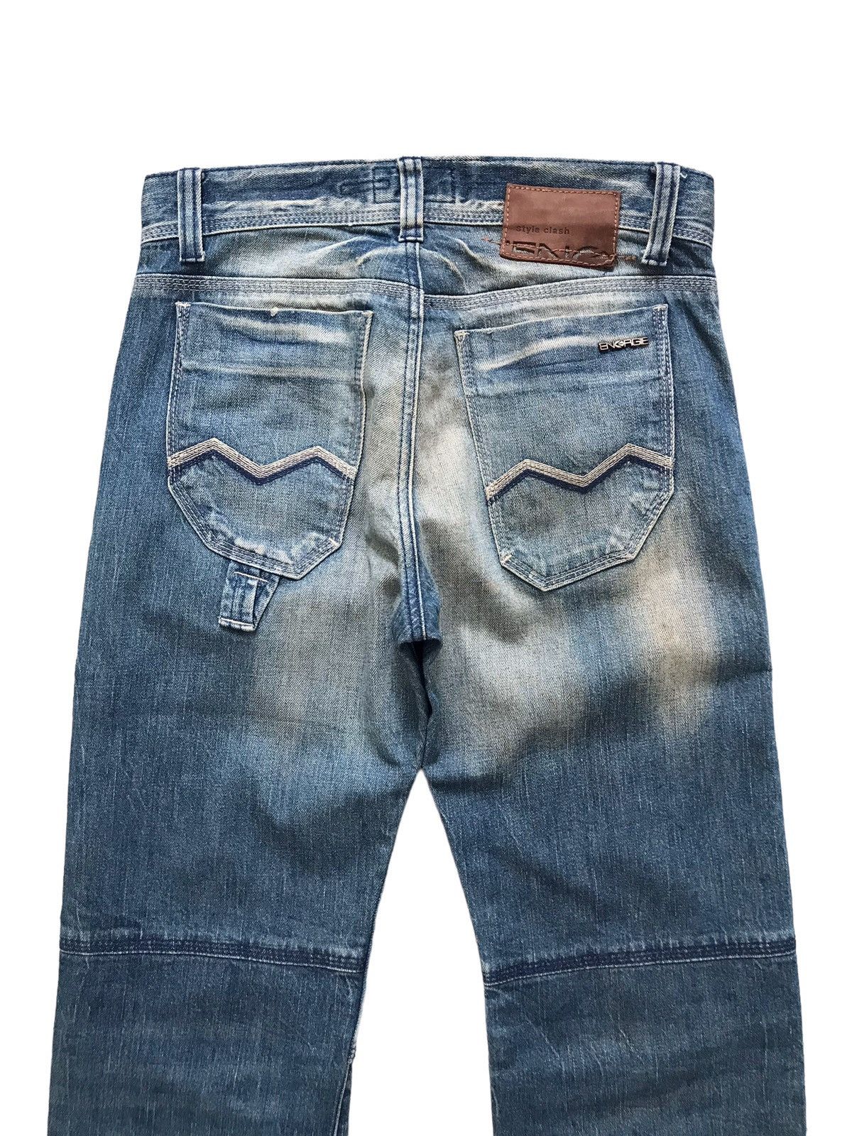 Energie ENERGIE Maxey Double Thight Distressed Denim Jeans Size US 31 - 11 Thumbnail
